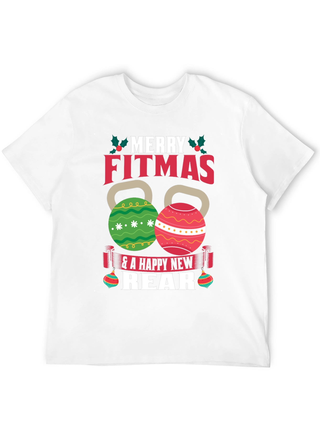 Merry Fitmas T-Shirt - Festive Fitness Apparel