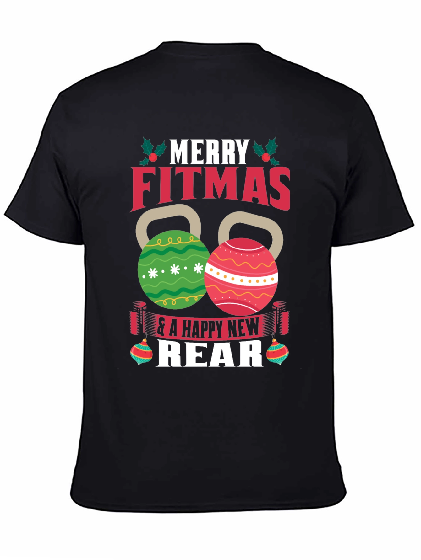 Merry Fitmas T-Shirt - Festive Fitness Apparel