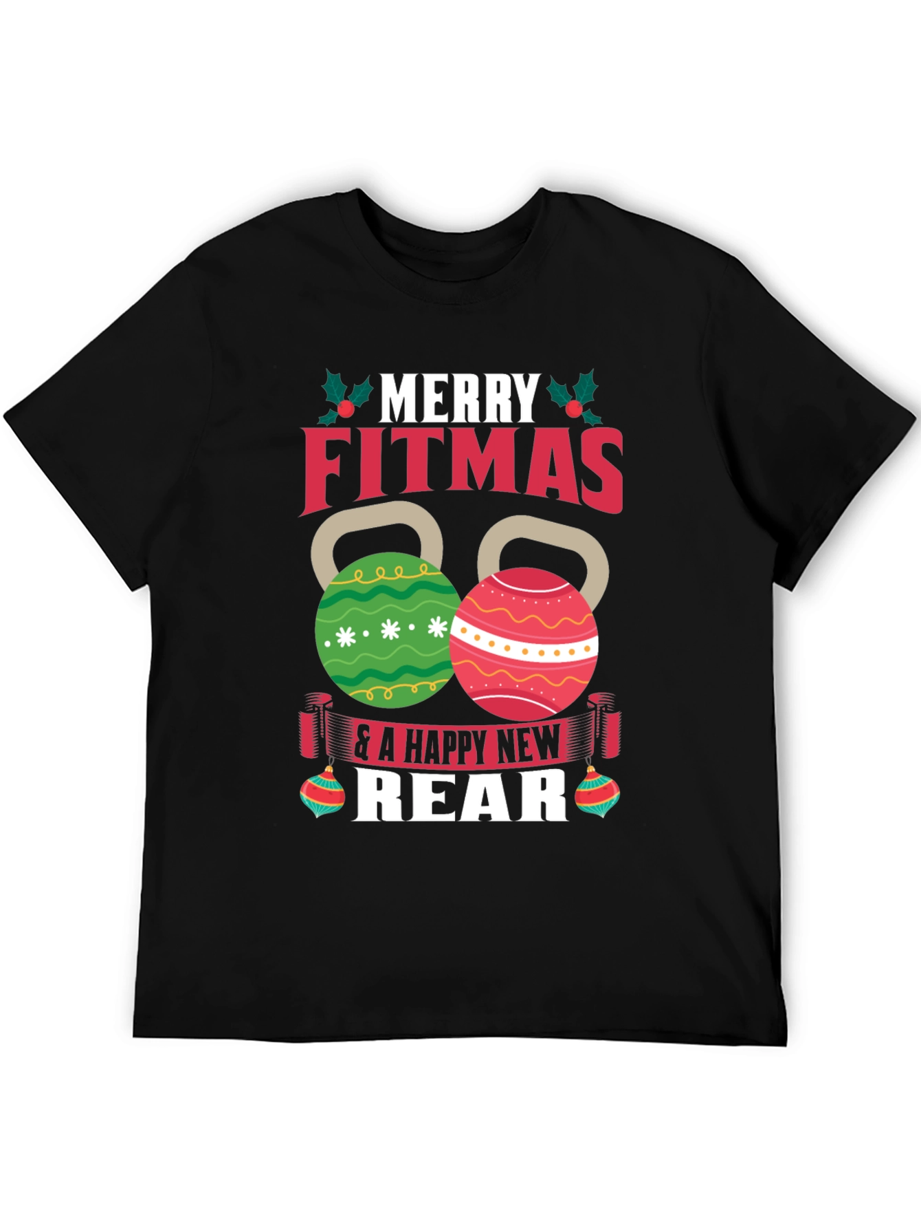 Merry Fitmas T-Shirt - Festive Fitness Apparel