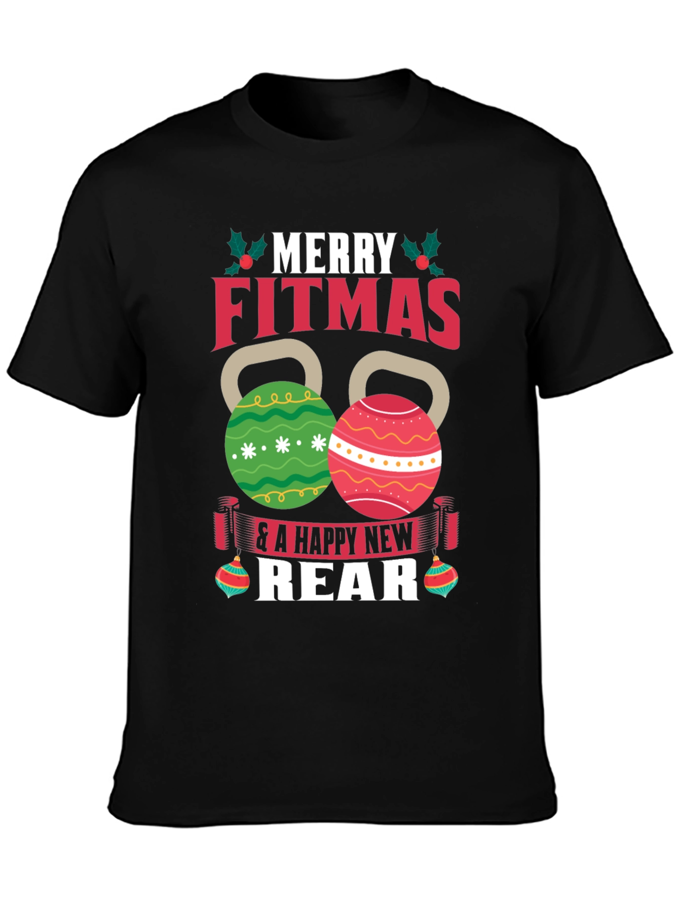 Merry Fitmas T-Shirt - Festive Fitness Apparel
