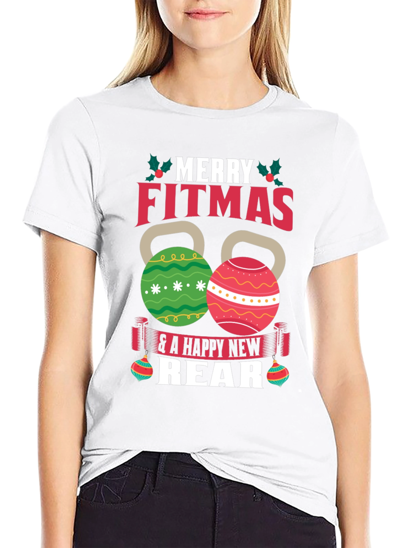Merry Fitmas T-Shirt - Festive Fitness Apparel