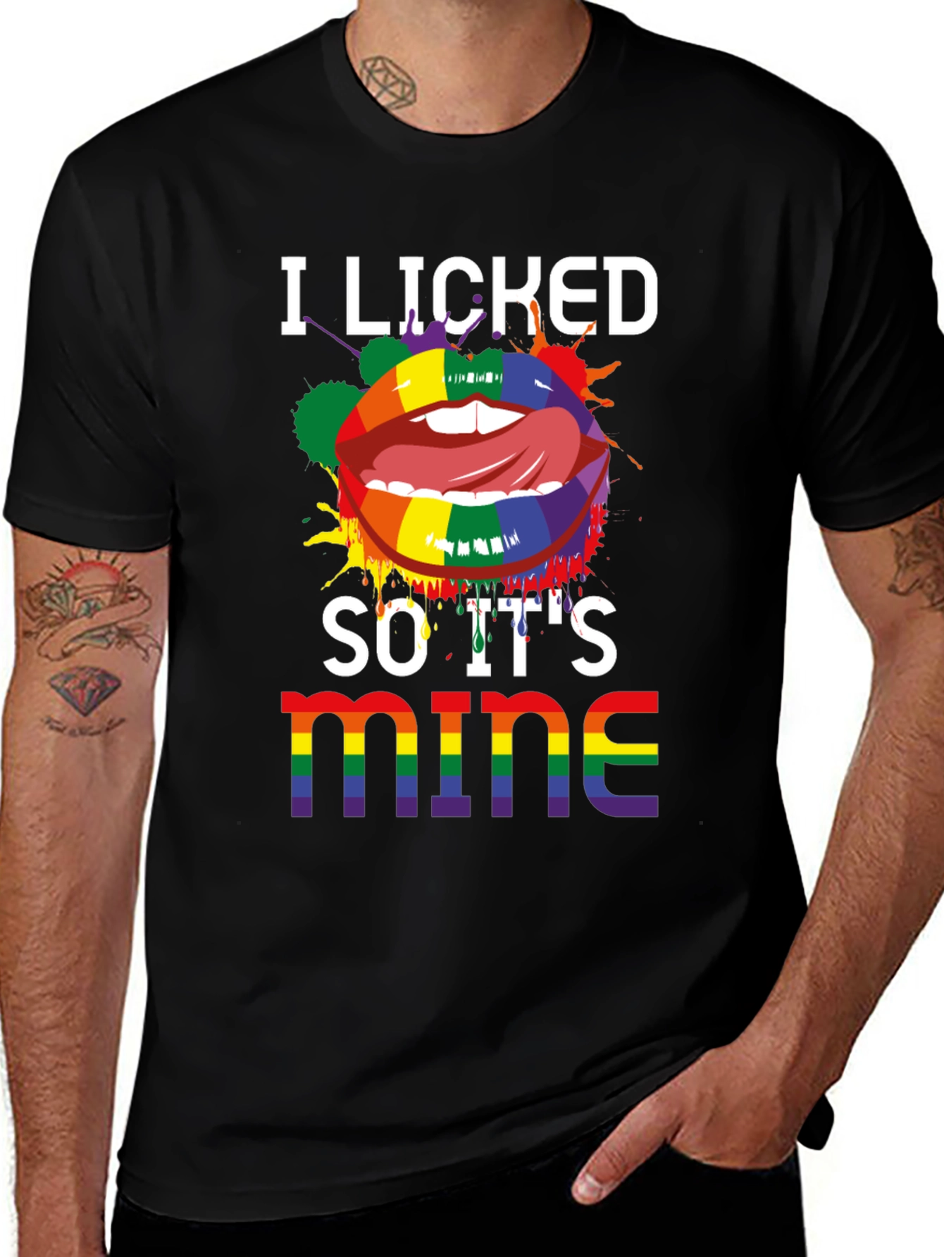 I Licked So Its Mine LGBTQ Pride T-Shirt