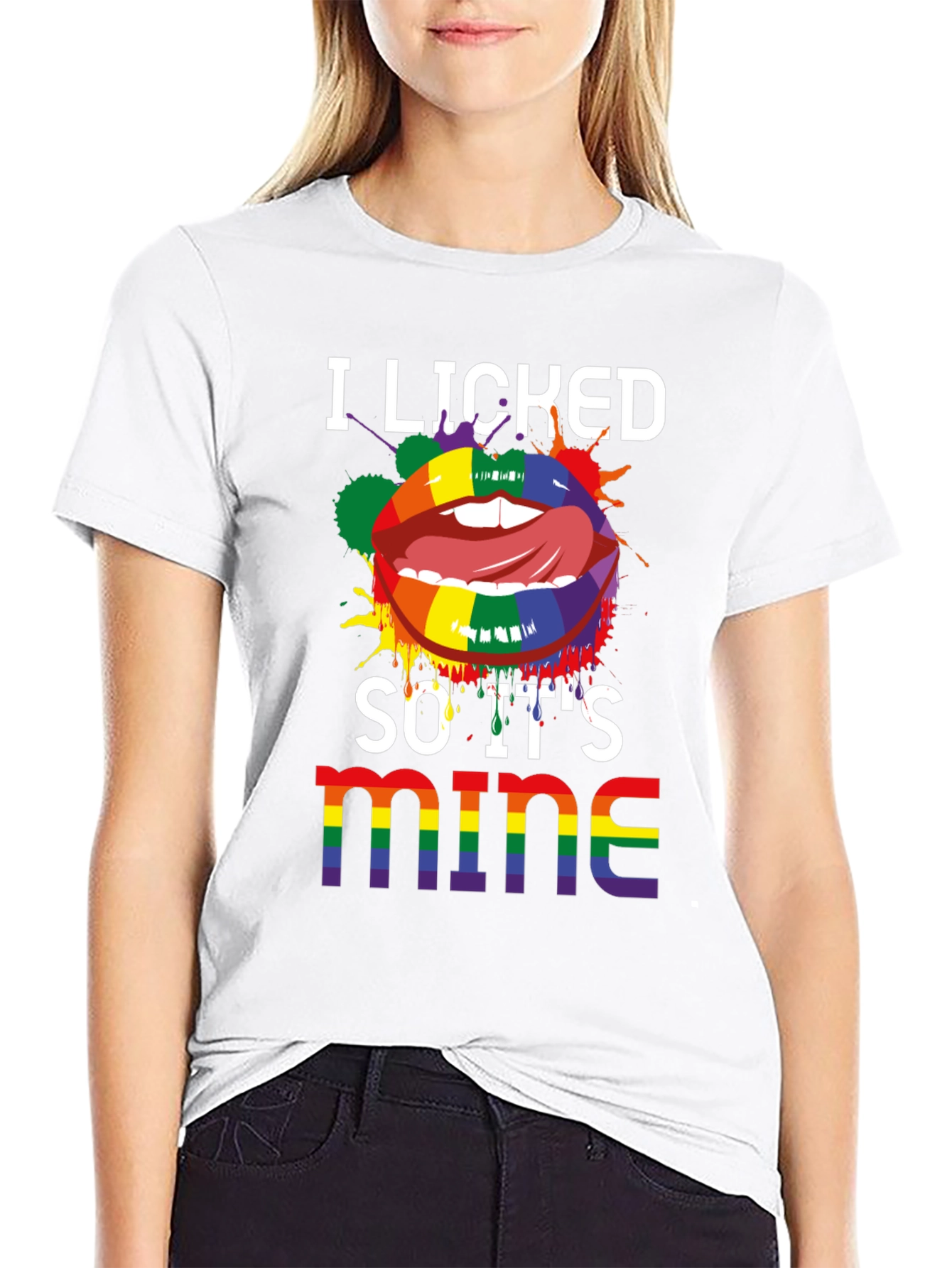 I Licked So Its Mine LGBTQ Pride T-Shirt