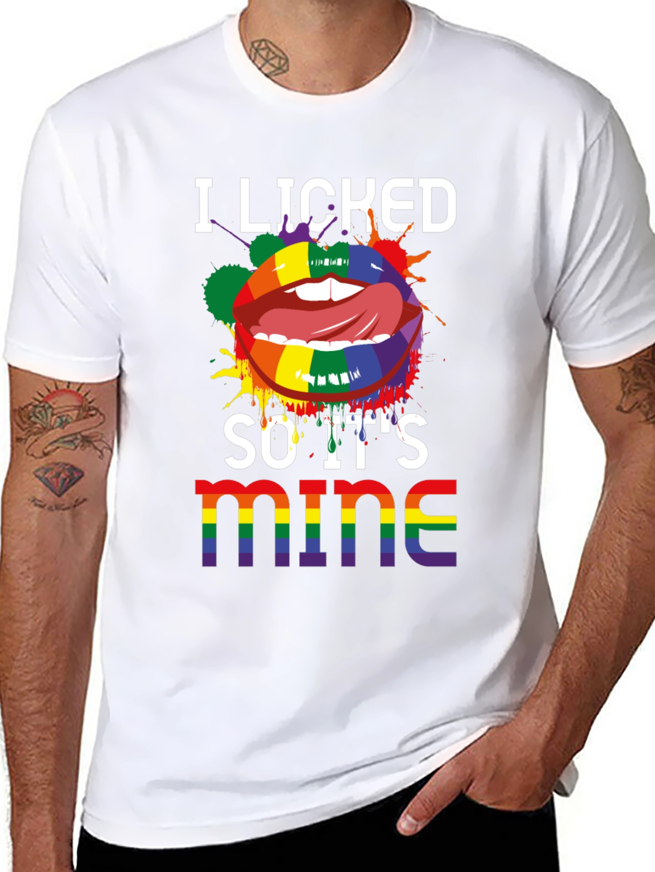 I Licked So Its Mine LGBTQ Pride T-Shirt