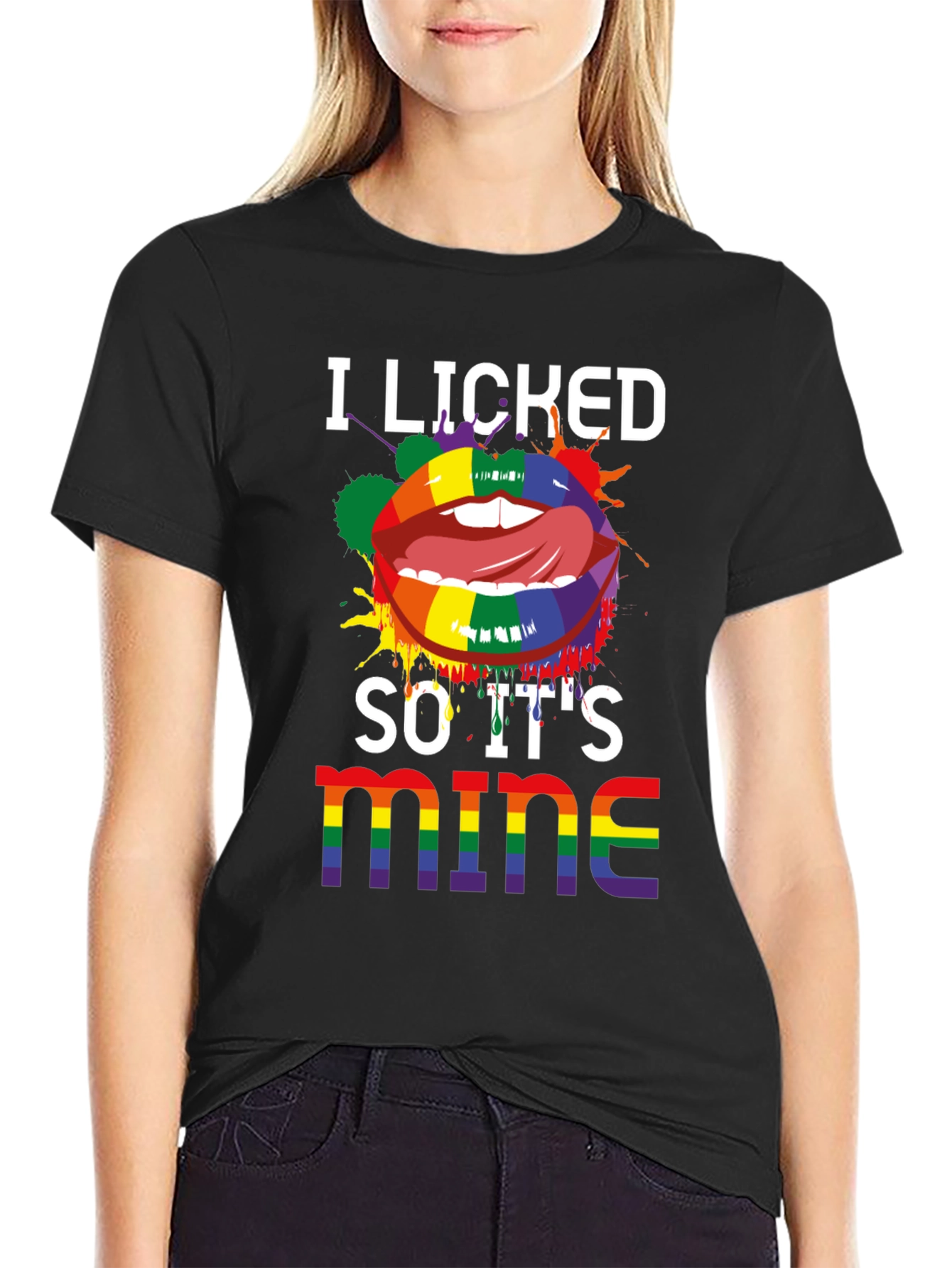 I Licked So Its Mine LGBTQ Pride T-Shirt