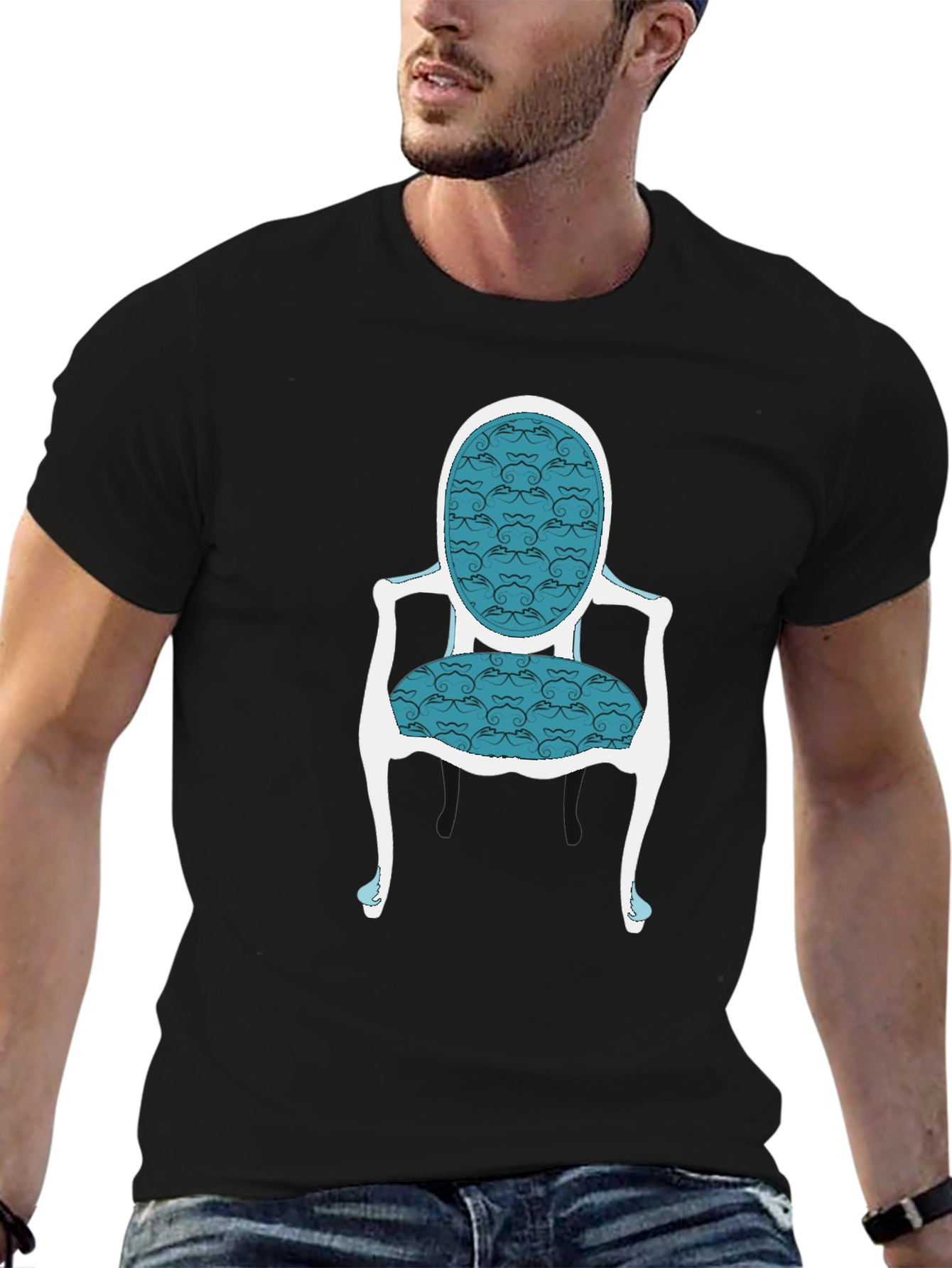Elegant Chair Graphic Tee - Stylish and Unique