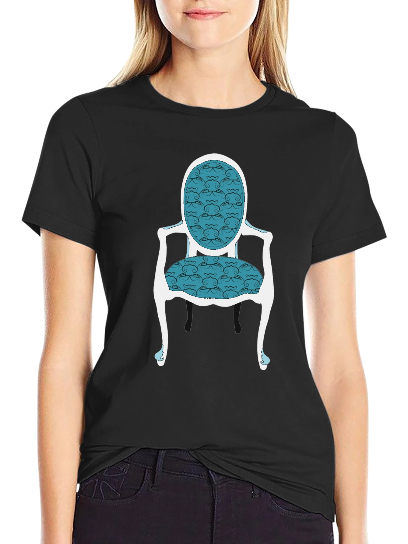 Elegant Chair Graphic Tee - Stylish and Unique