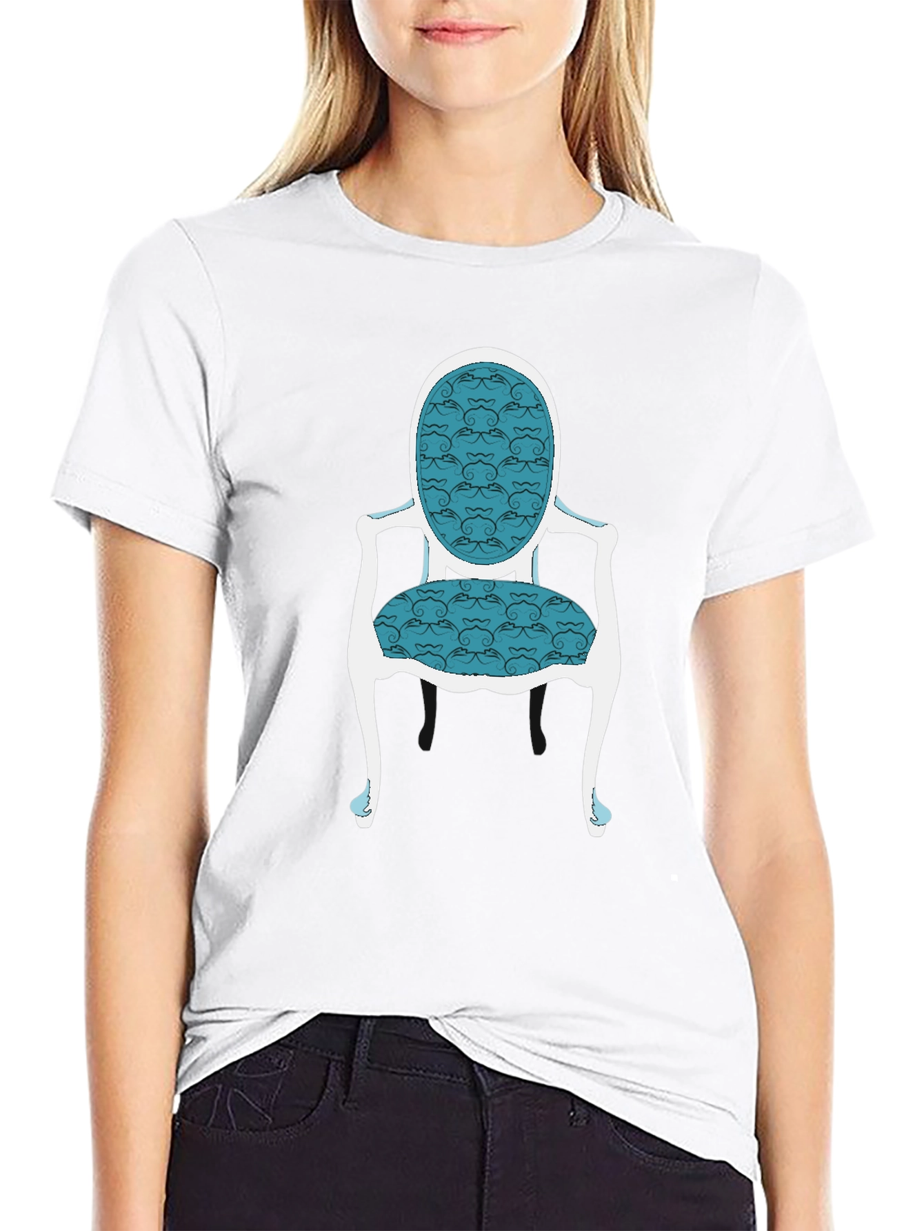 Elegant Chair Graphic Tee - Stylish and Unique