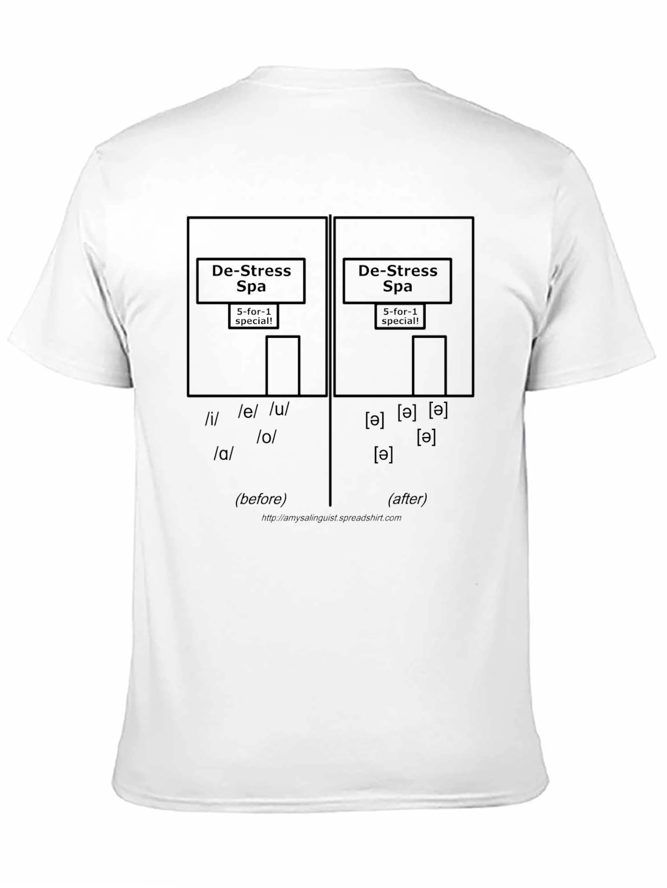 De-Stress Spa Phonetics T-Shirt
