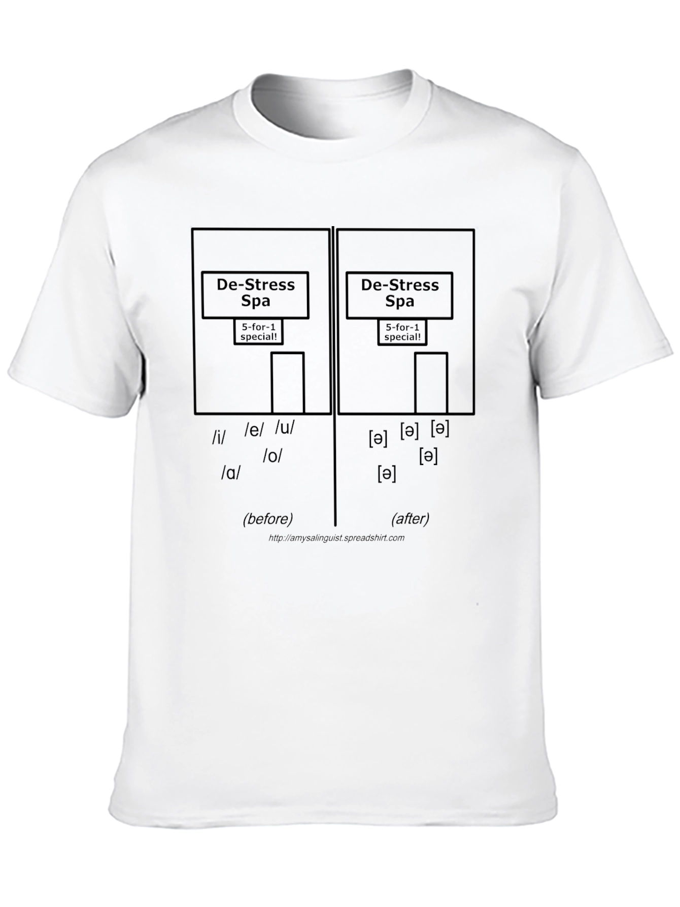 De-Stress Spa Phonetics T-Shirt