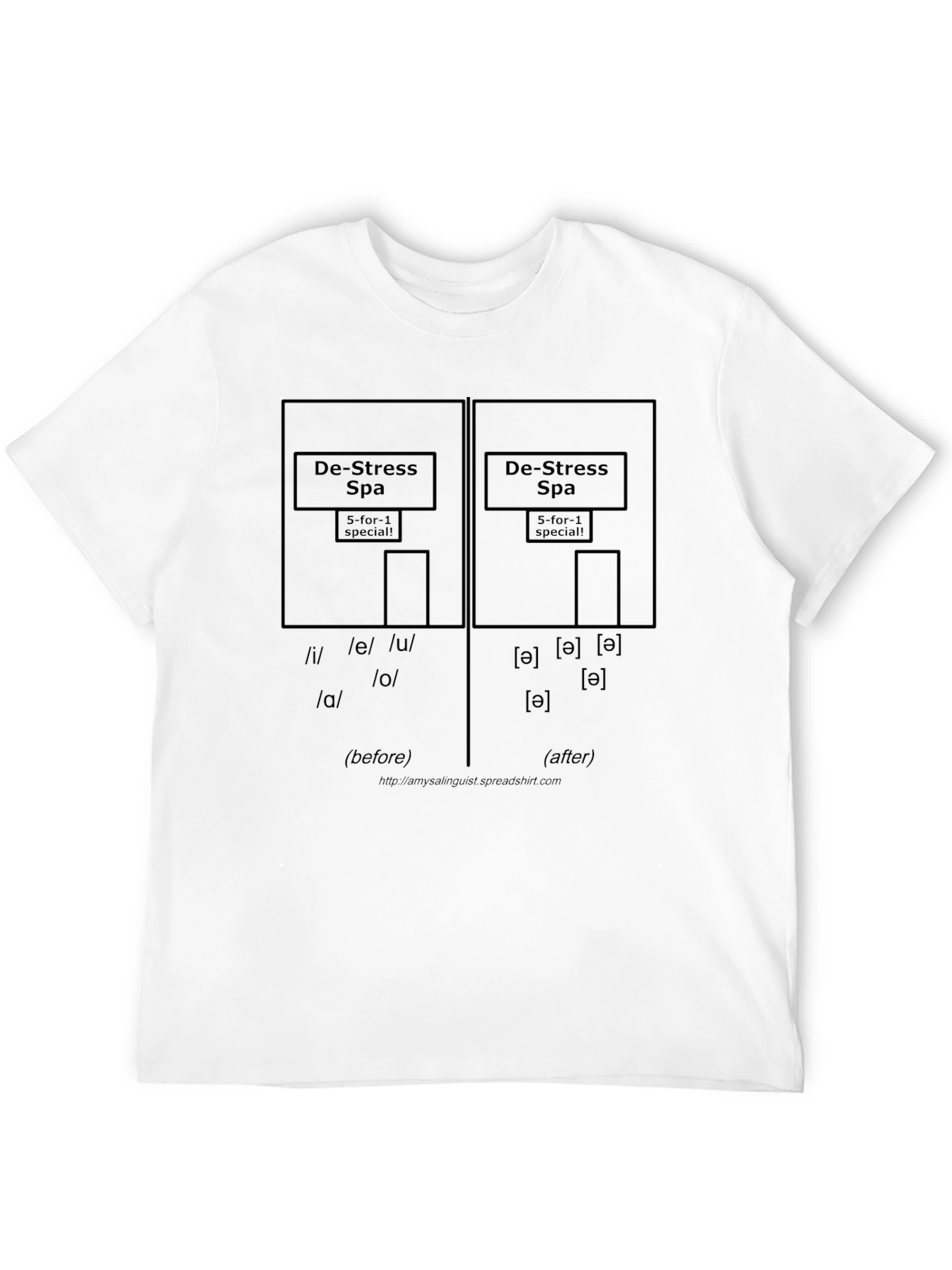 De-Stress Spa Phonetics T-Shirt