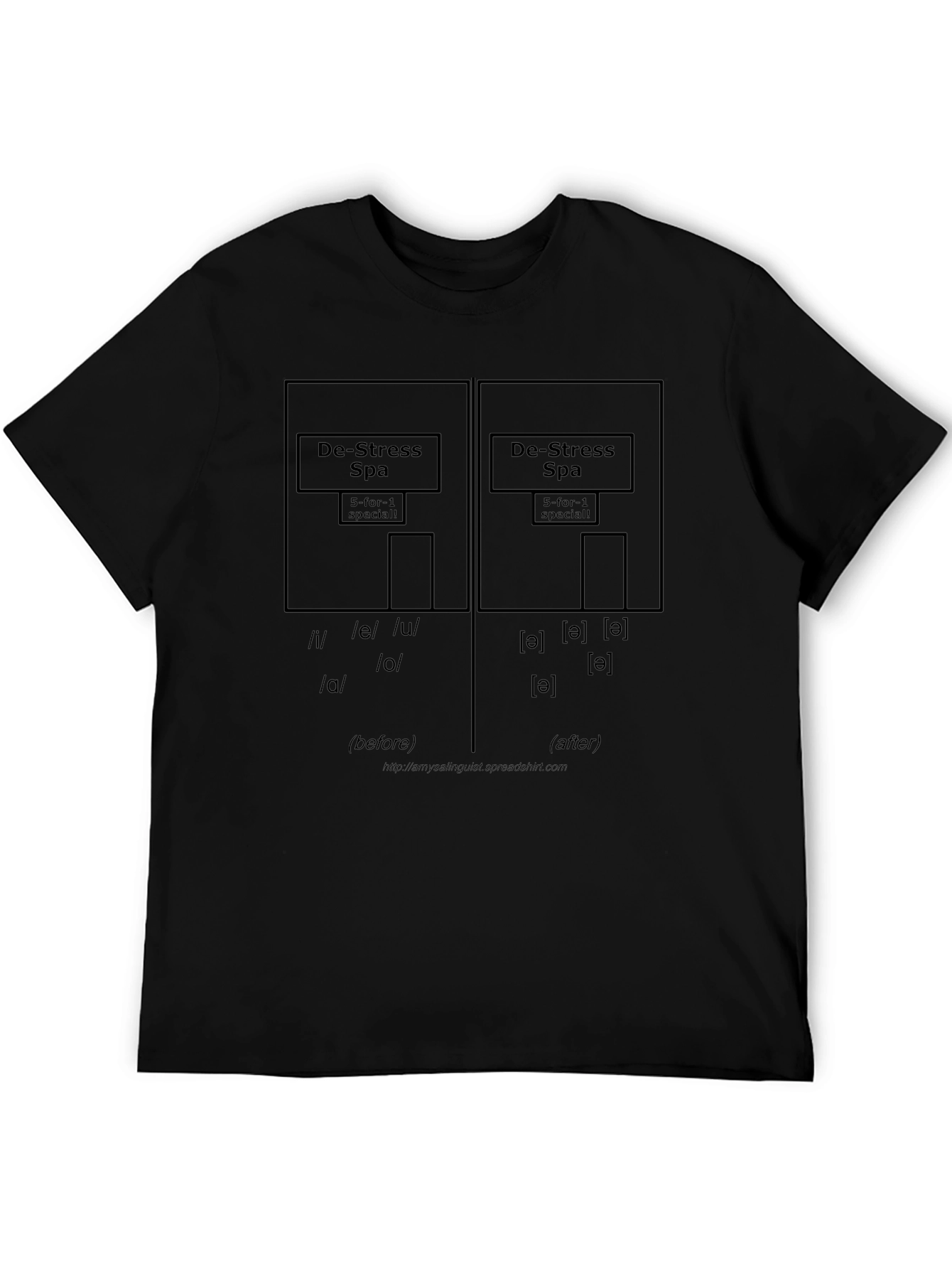 De-Stress Spa Phonetics T-Shirt