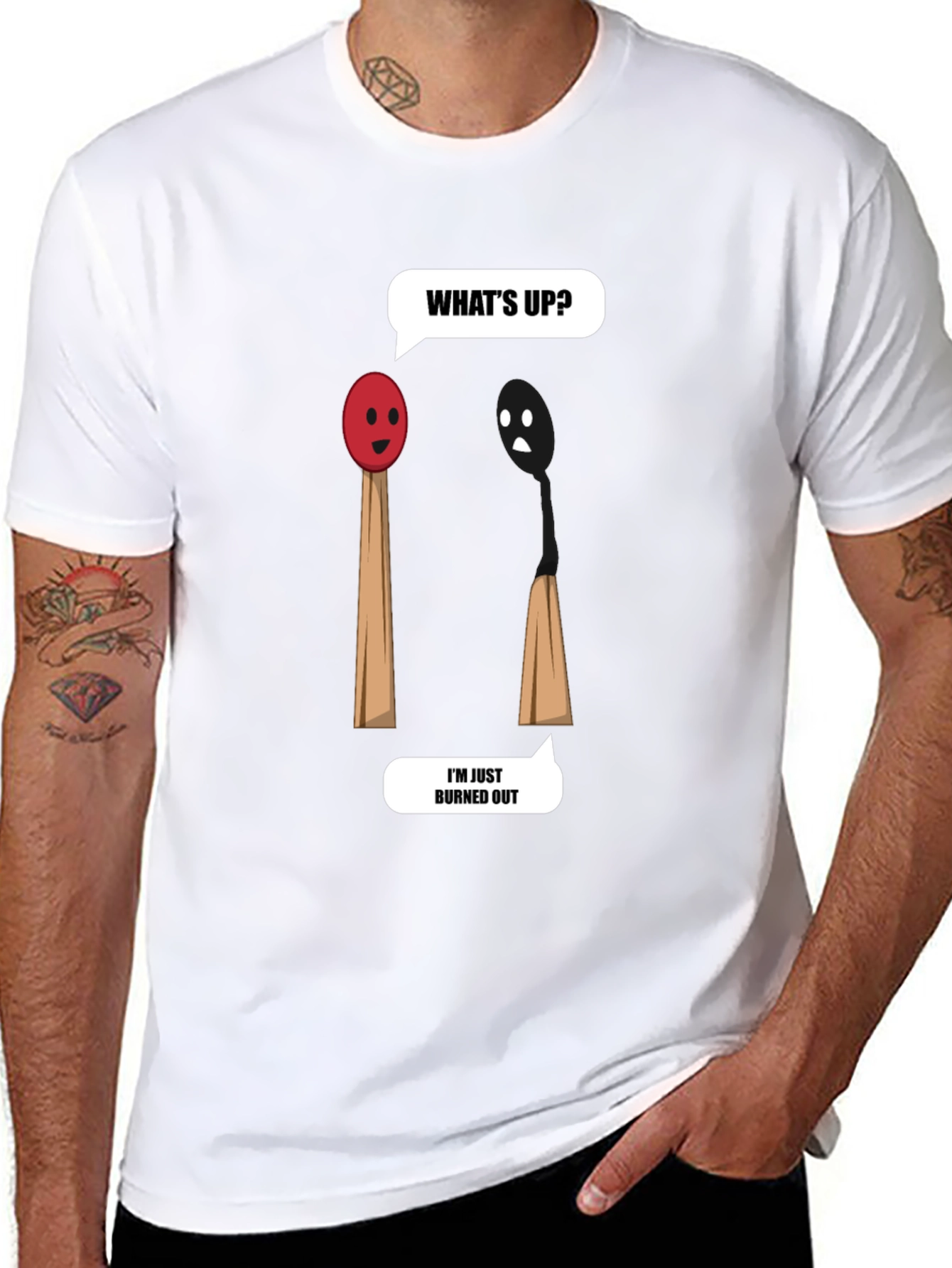 Burned Out Humor T-Shirt