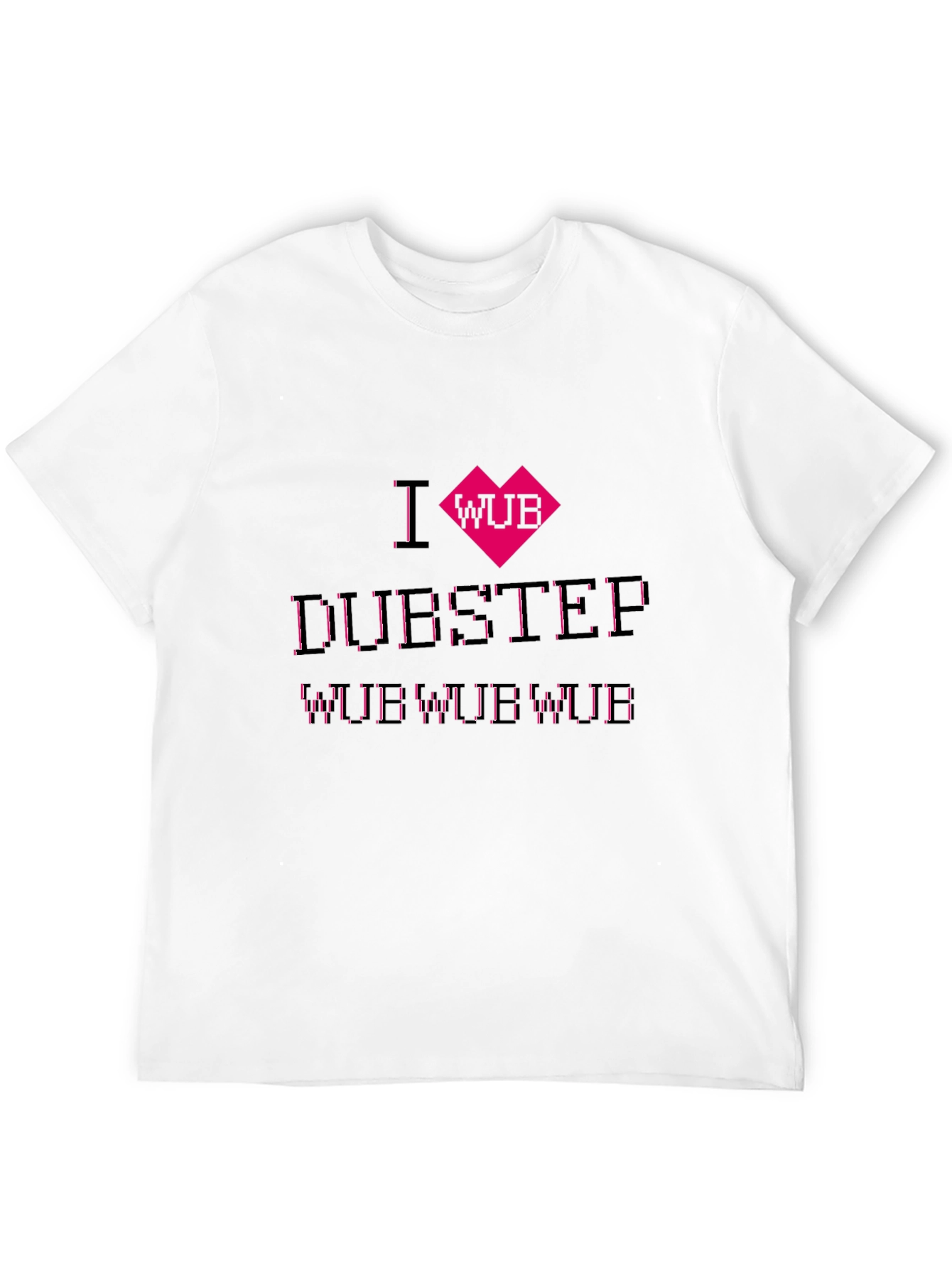 I Heart Wub Dubstep Black T-Shirt