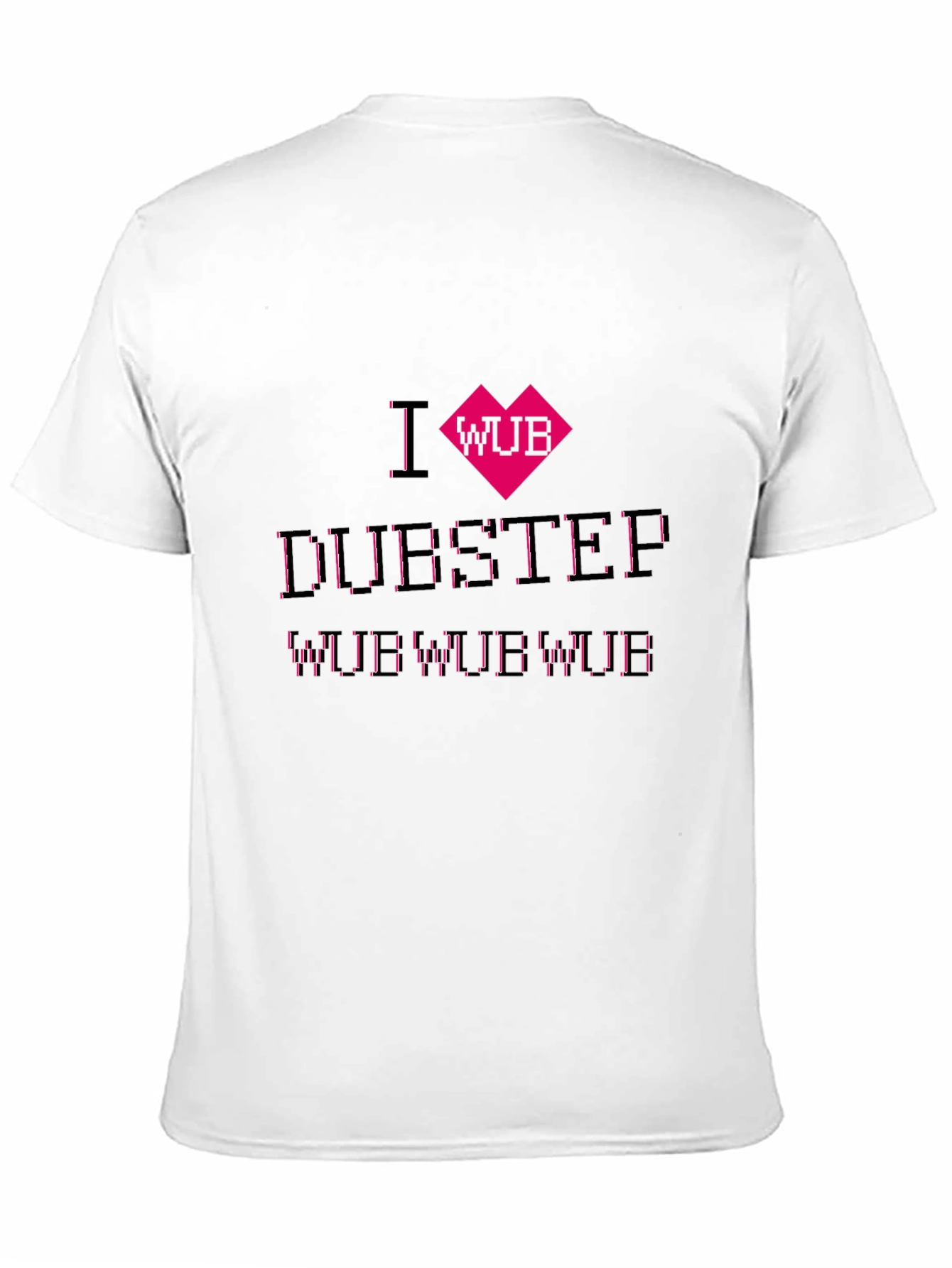 I Heart Wub Dubstep Black T-Shirt