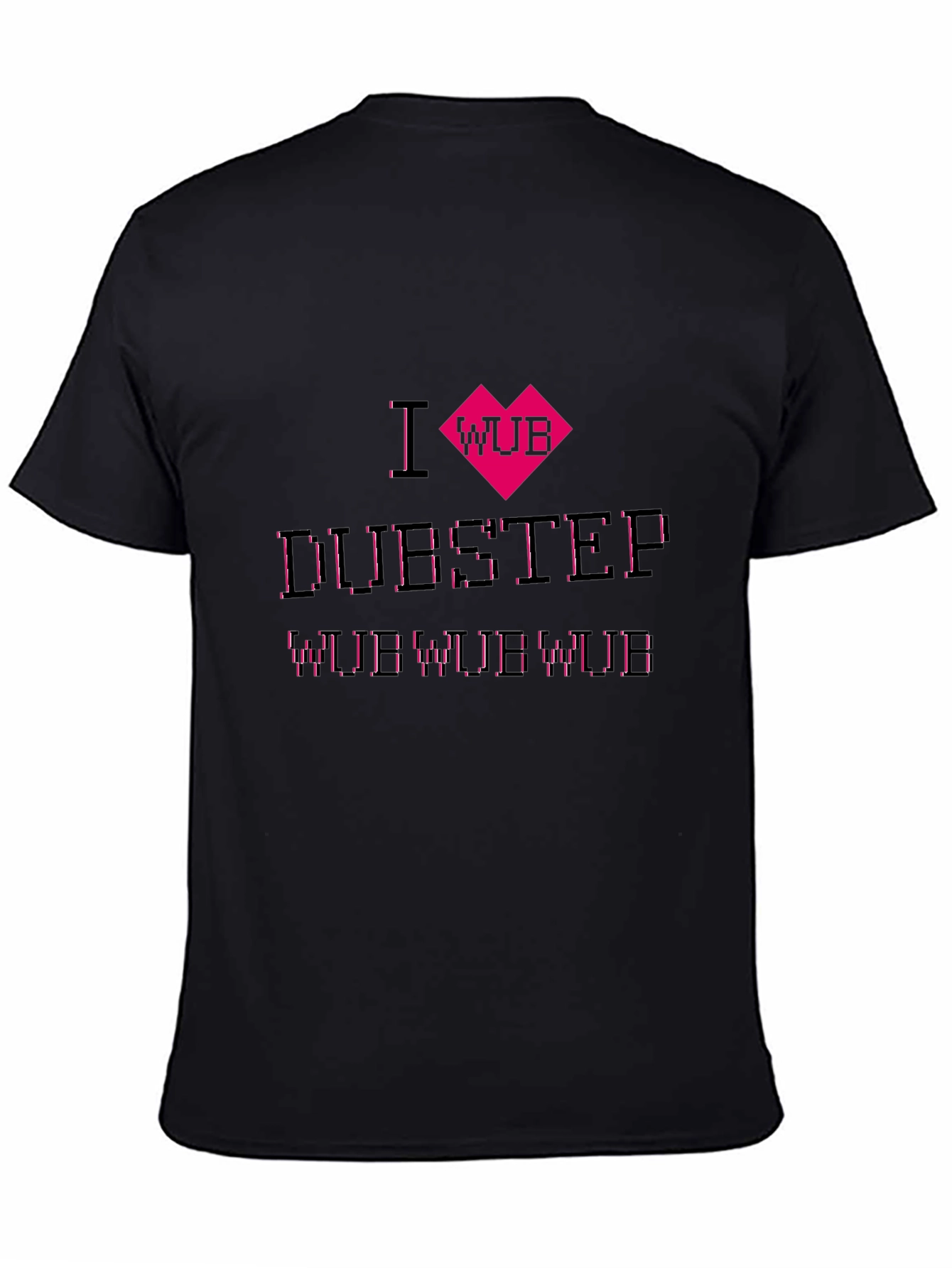 I Heart Wub Dubstep Black T-Shirt