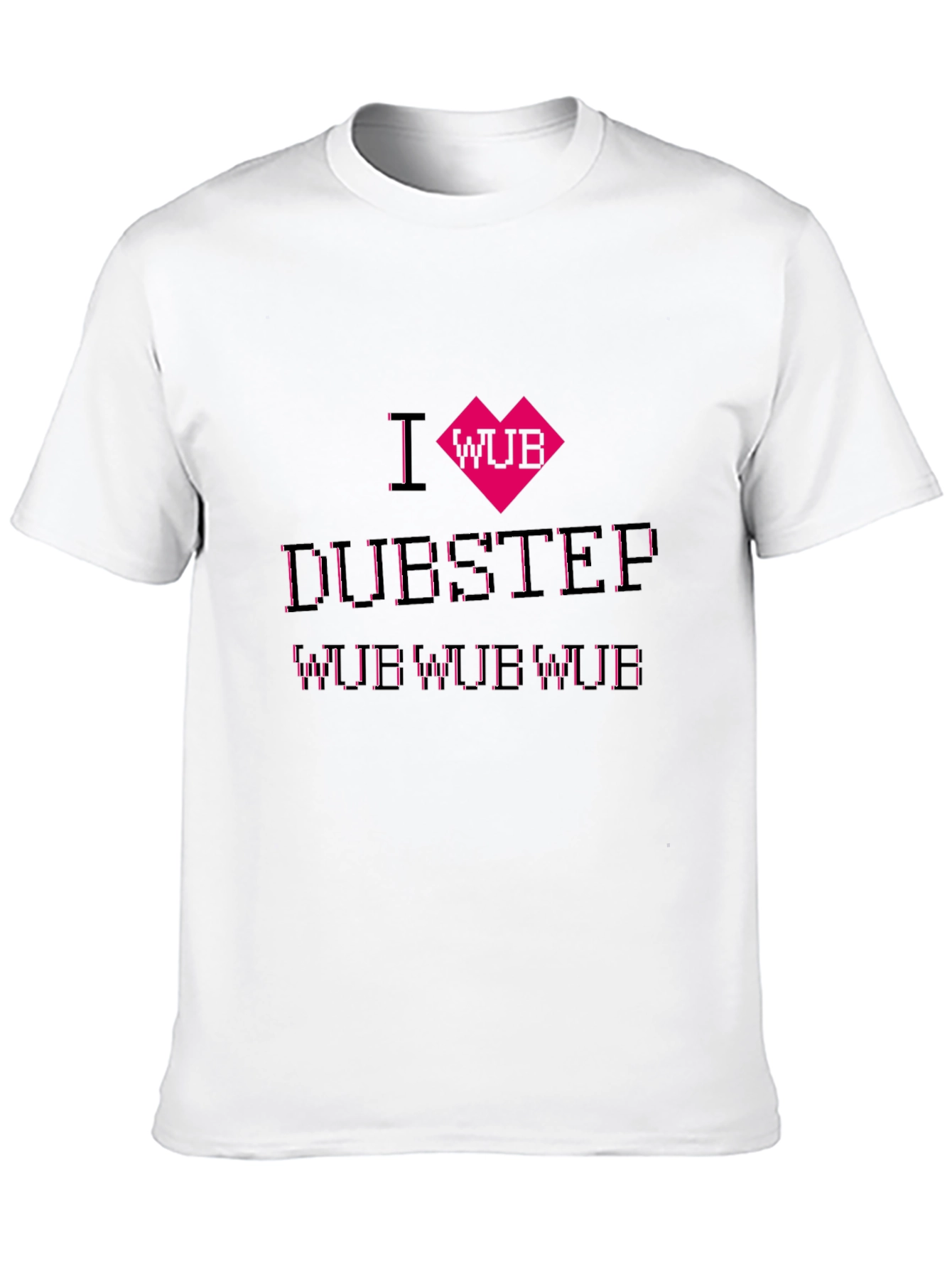 I Heart Wub Dubstep Black T-Shirt