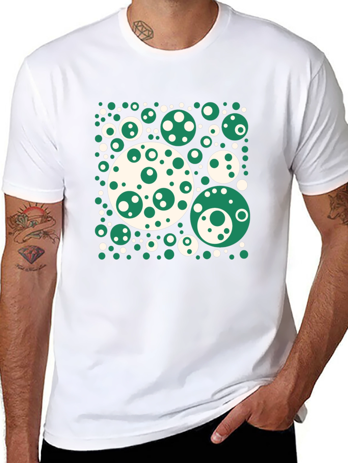 Retro Circle Pattern T-Shirt