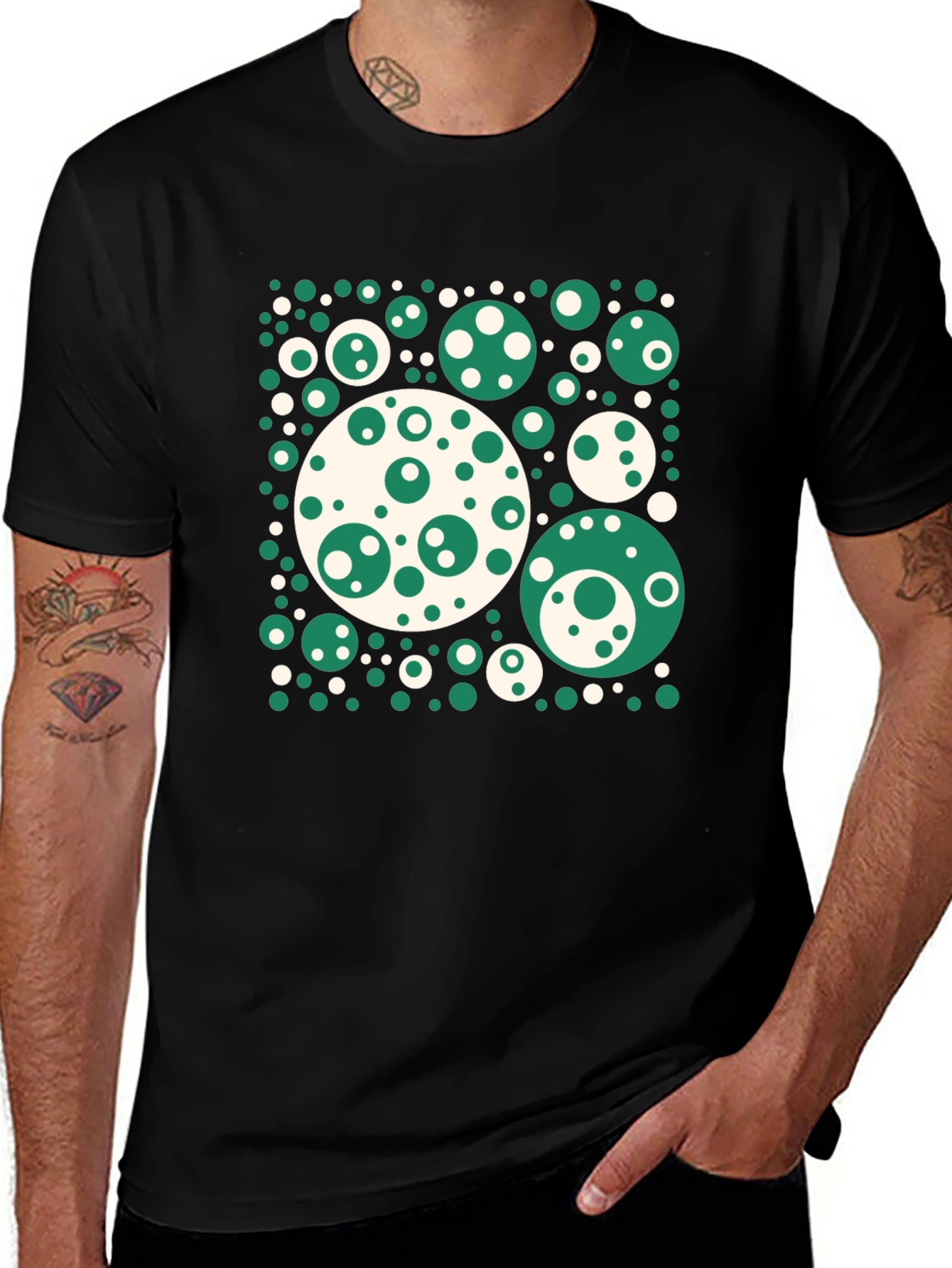 Retro Circle Pattern T-Shirt