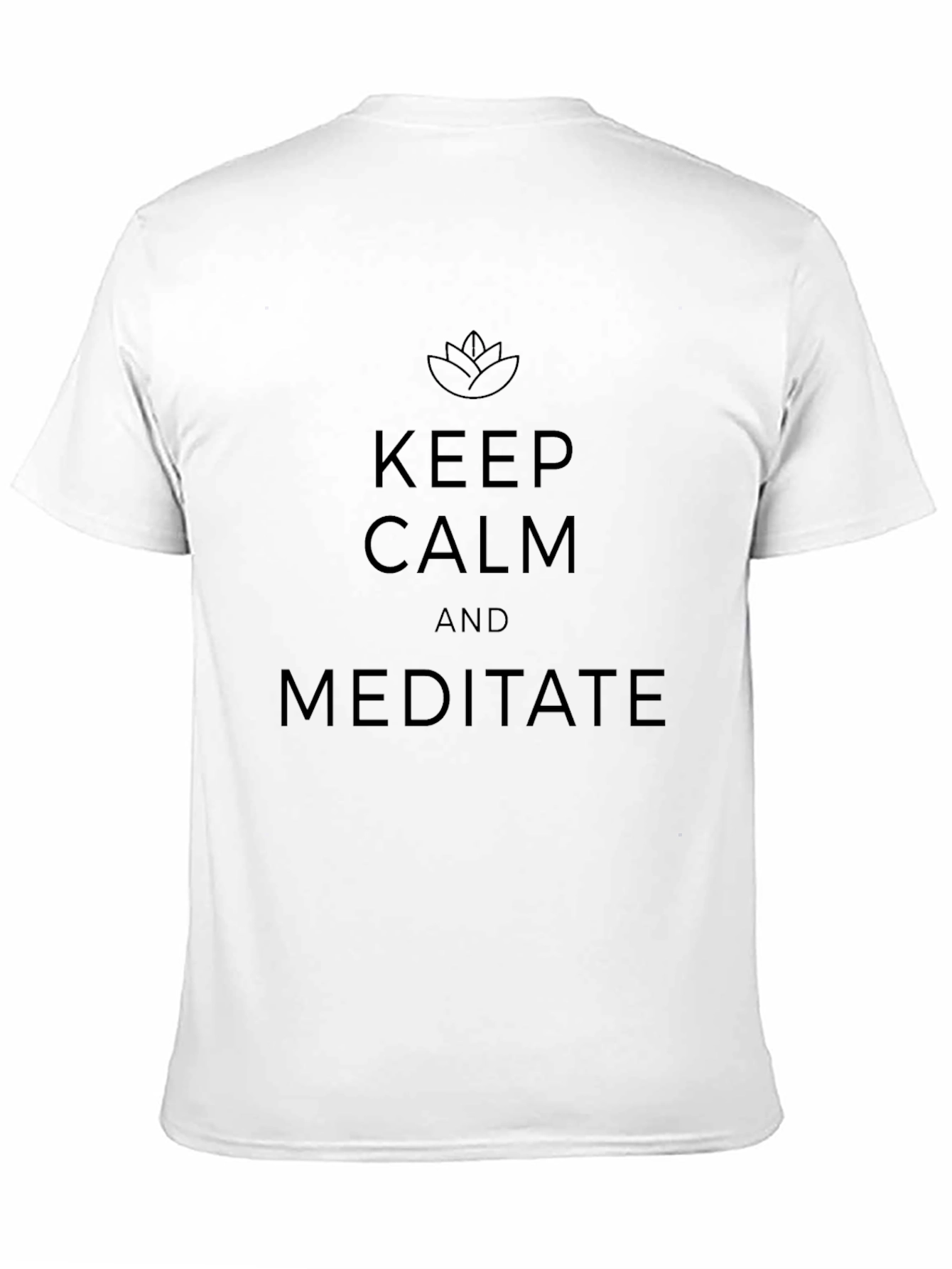Keep Calm Meditate Black T-Shirt