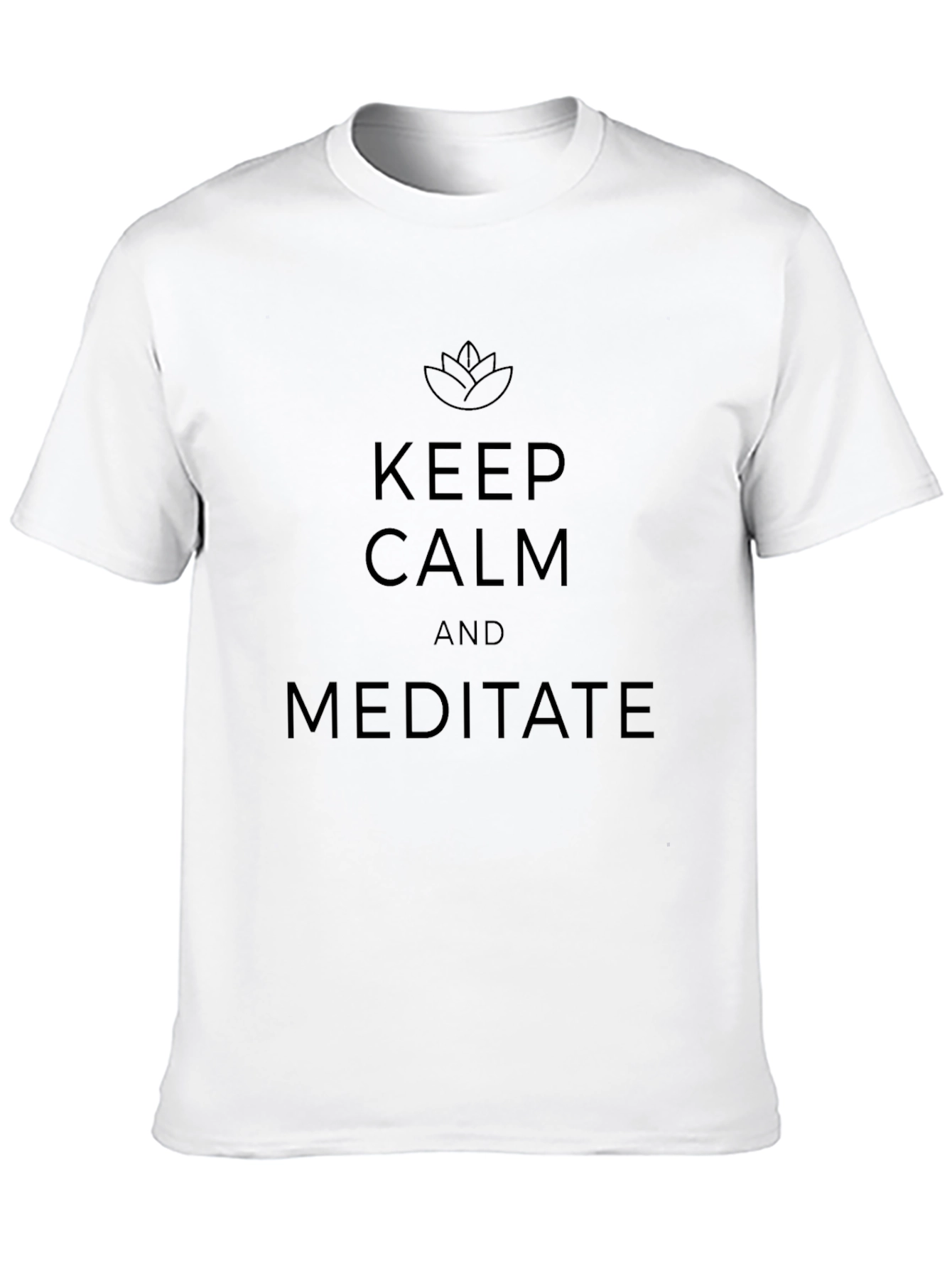 Keep Calm Meditate Black T-Shirt