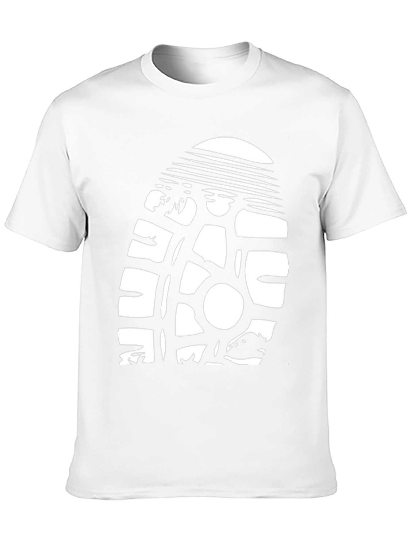 Black T-Shirt with Retro Sun & Surf Graphic