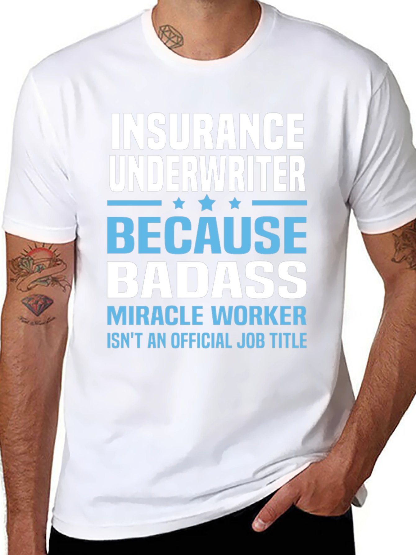 Insurance Underwriter Badass Graphic T-Shirt
