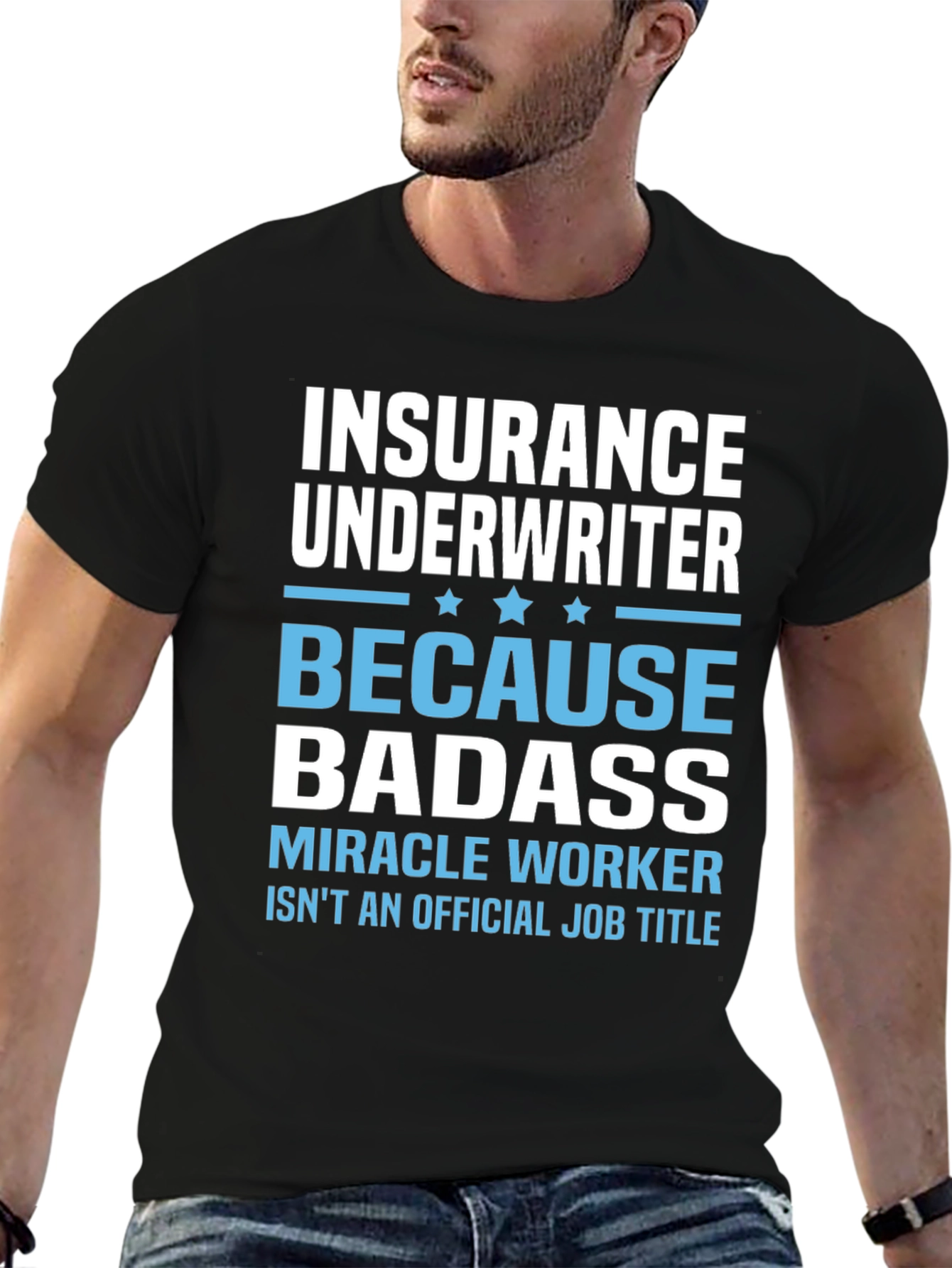 Insurance Underwriter Badass Graphic T-Shirt