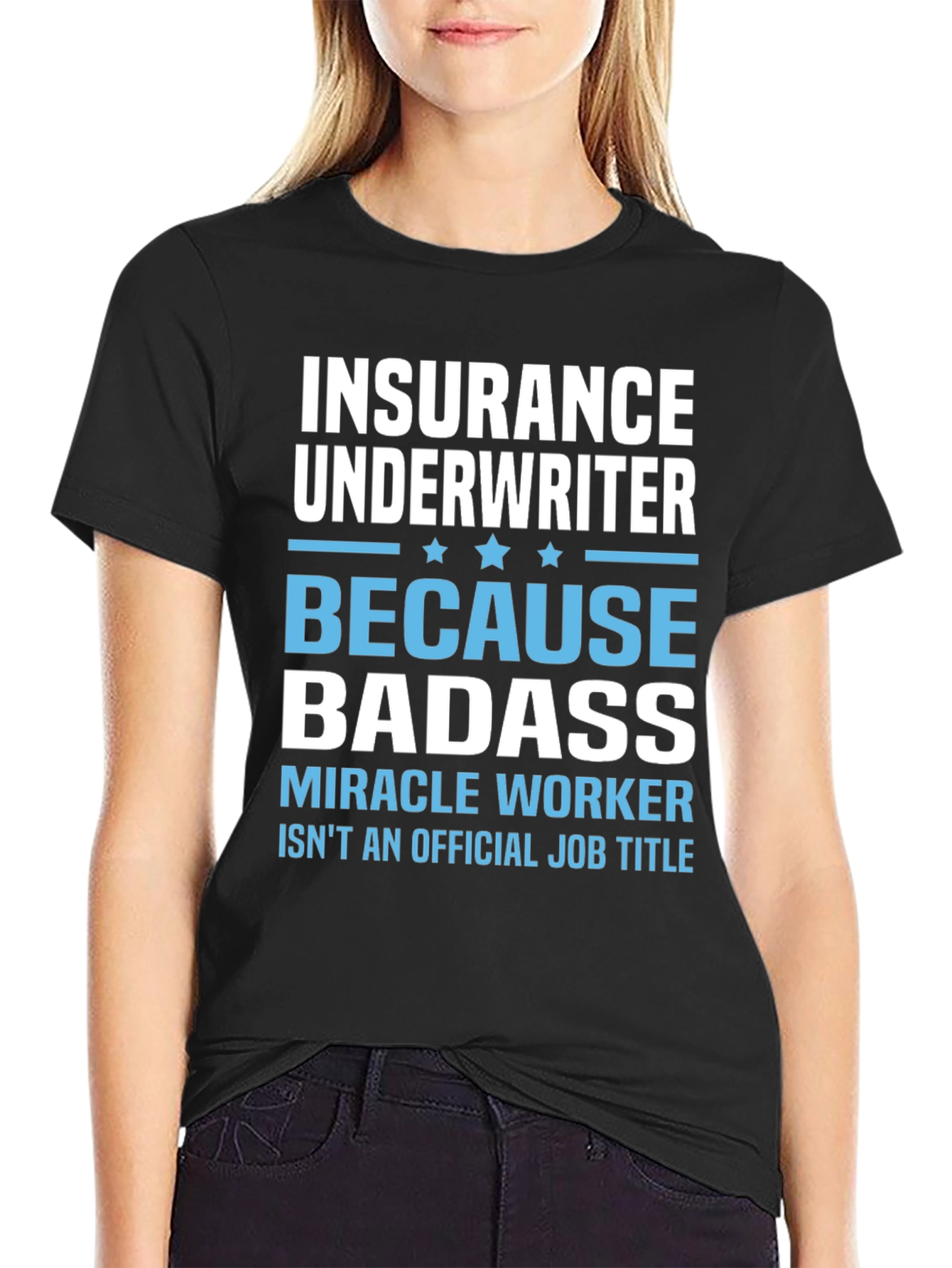 Insurance Underwriter Badass Graphic T-Shirt