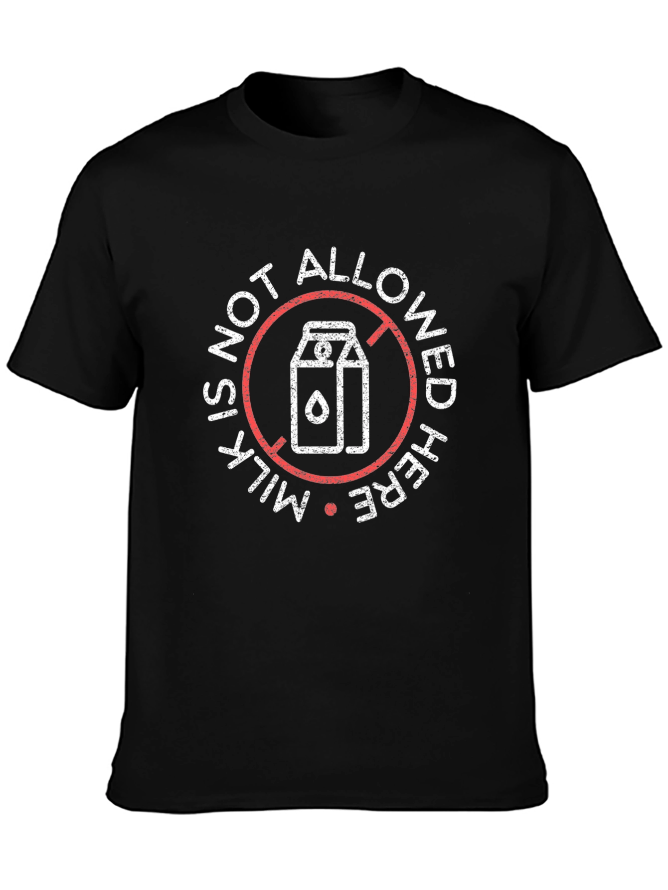 Milk Is Not Allowed Here T-Shirt - Vegan Style