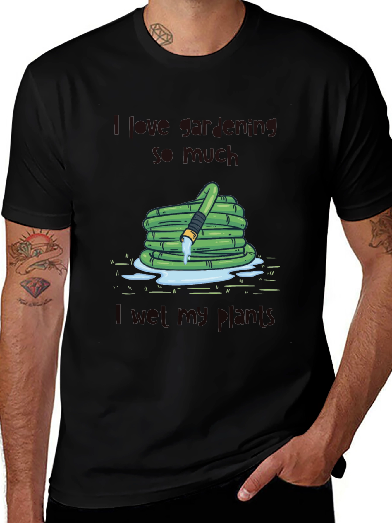 Funny Gardening T-Shirt - I Wet My Plants