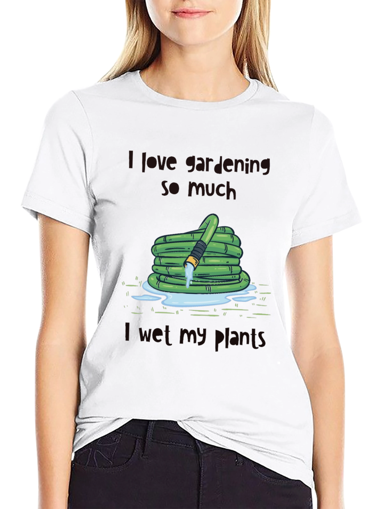 Funny Gardening T-Shirt - I Wet My Plants