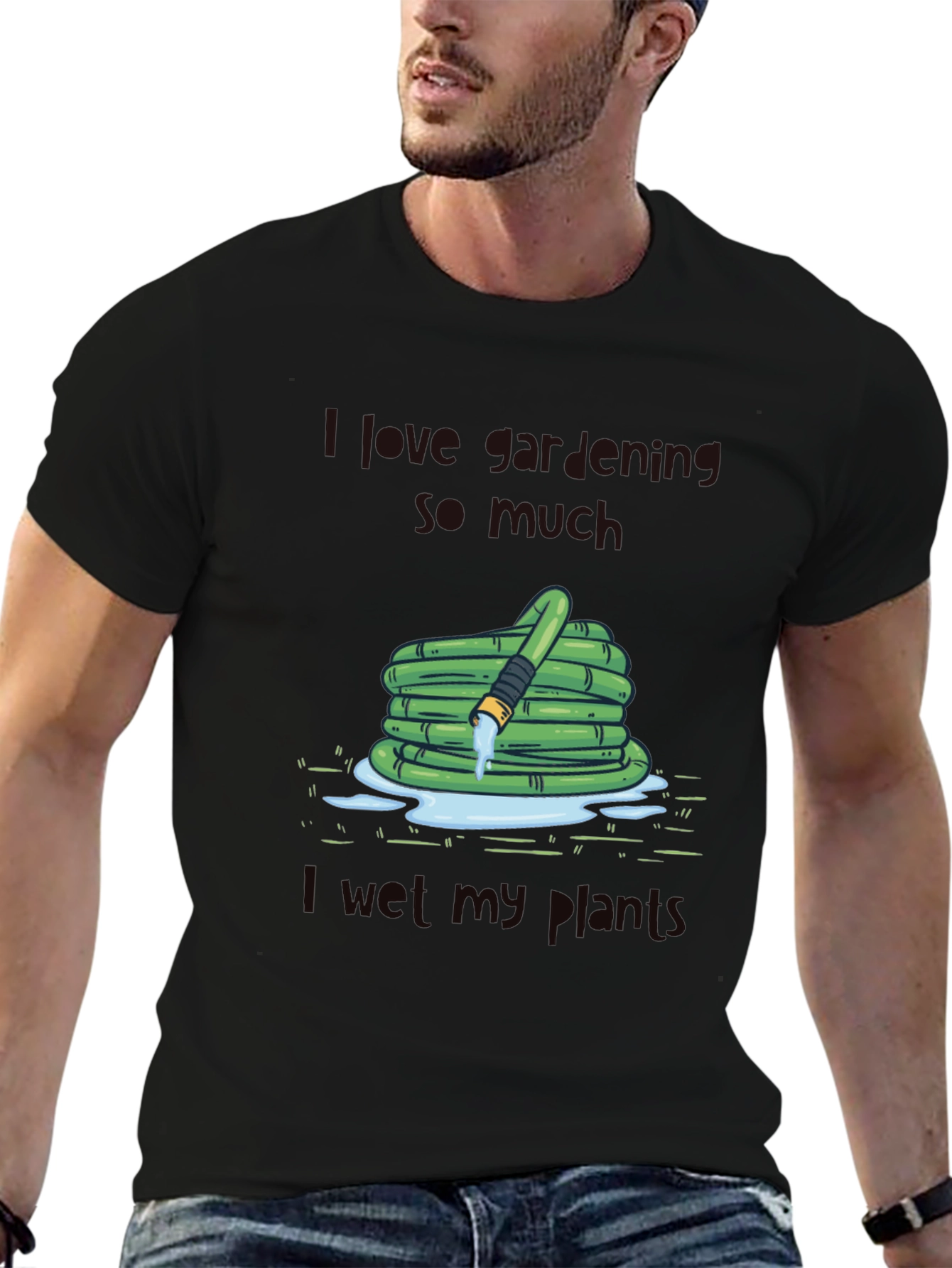 Funny Gardening T-Shirt - I Wet My Plants