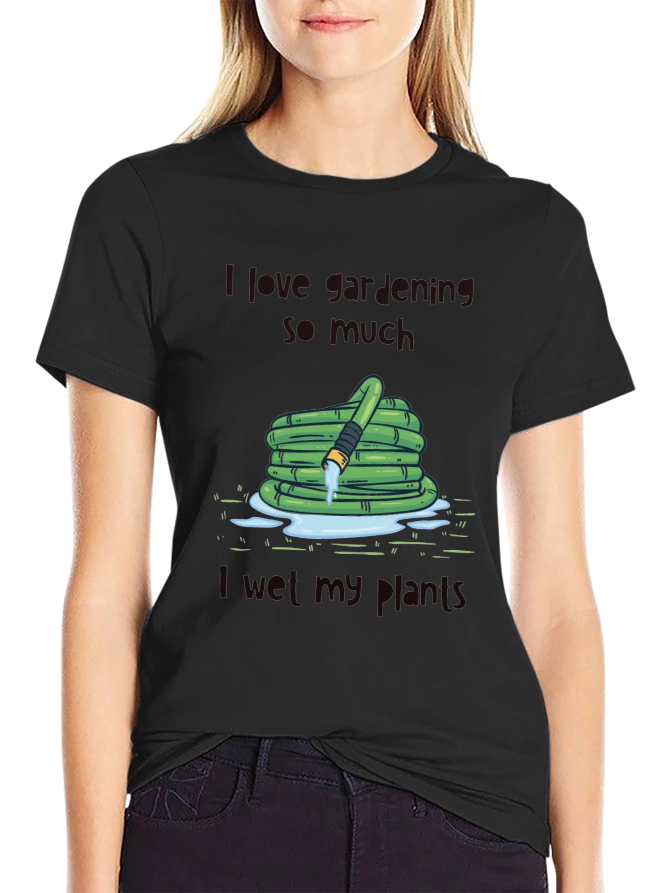 Funny Gardening T-Shirt - I Wet My Plants