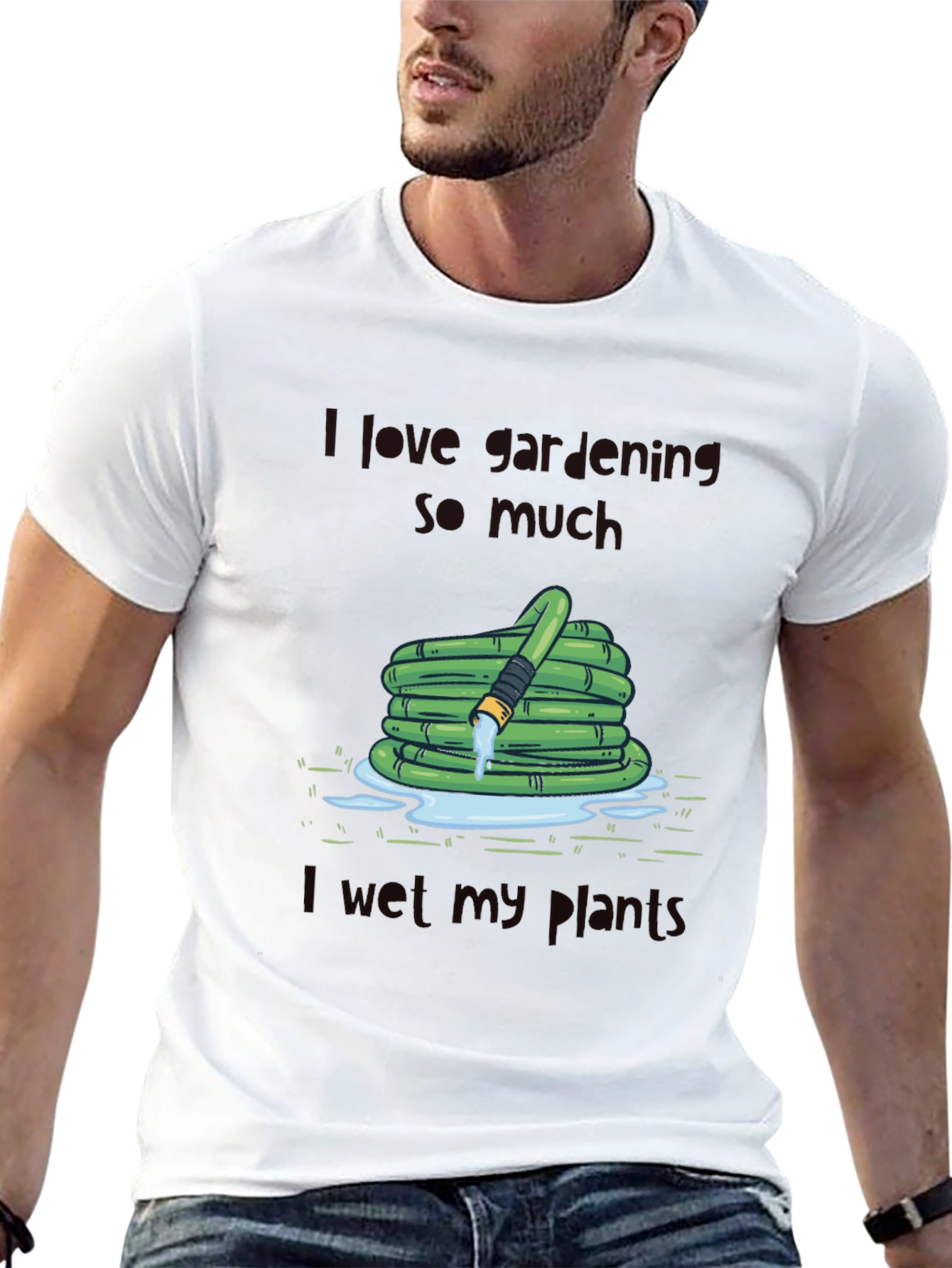 Funny Gardening T-Shirt - I Wet My Plants
