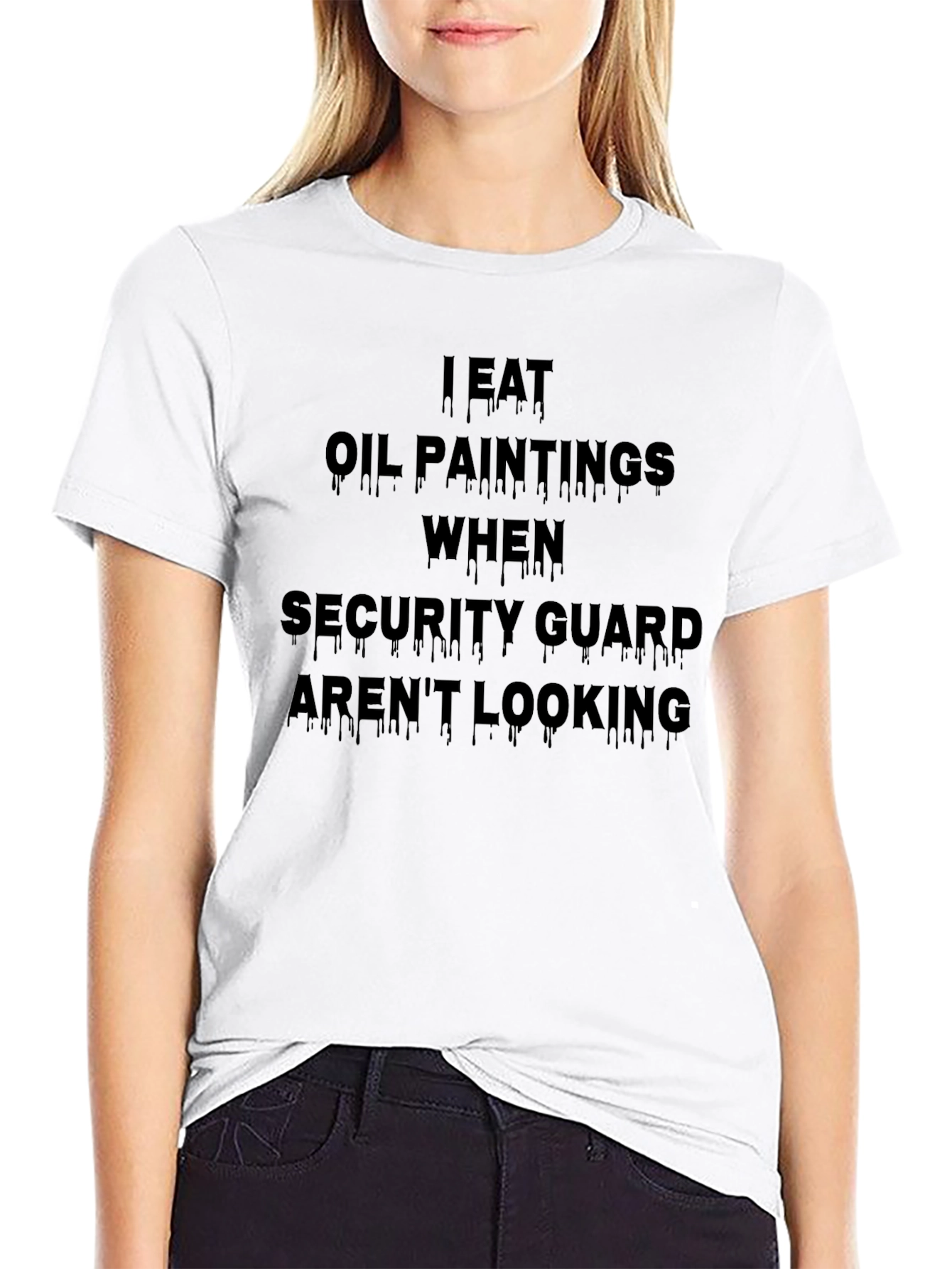 Funny I Eat Oil Paintings Graphic T-Shirt