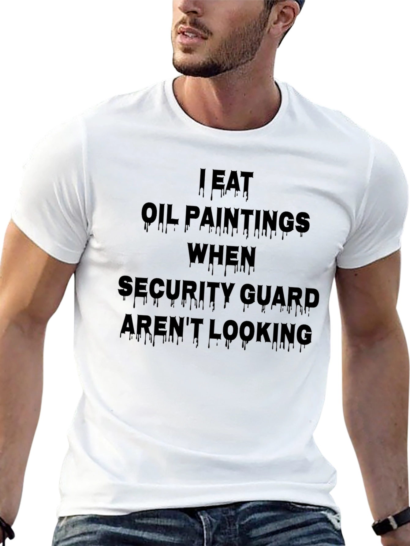 Funny I Eat Oil Paintings Graphic T-Shirt
