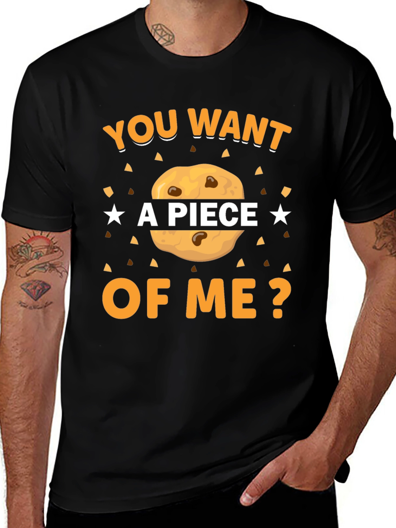 Want a Piece of Me? Cookie Graphic T-Shirt