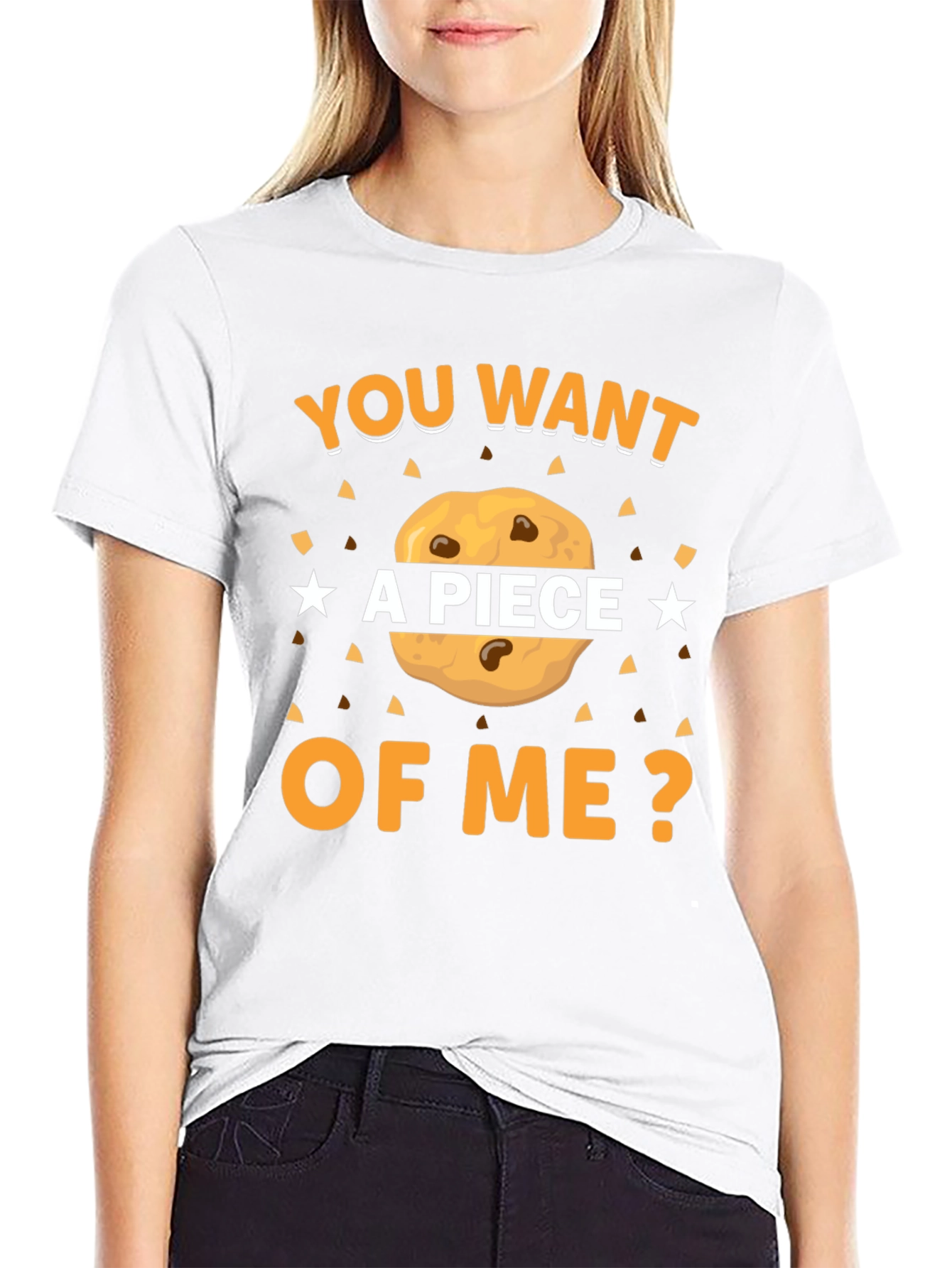 Want a Piece of Me? Cookie Graphic T-Shirt