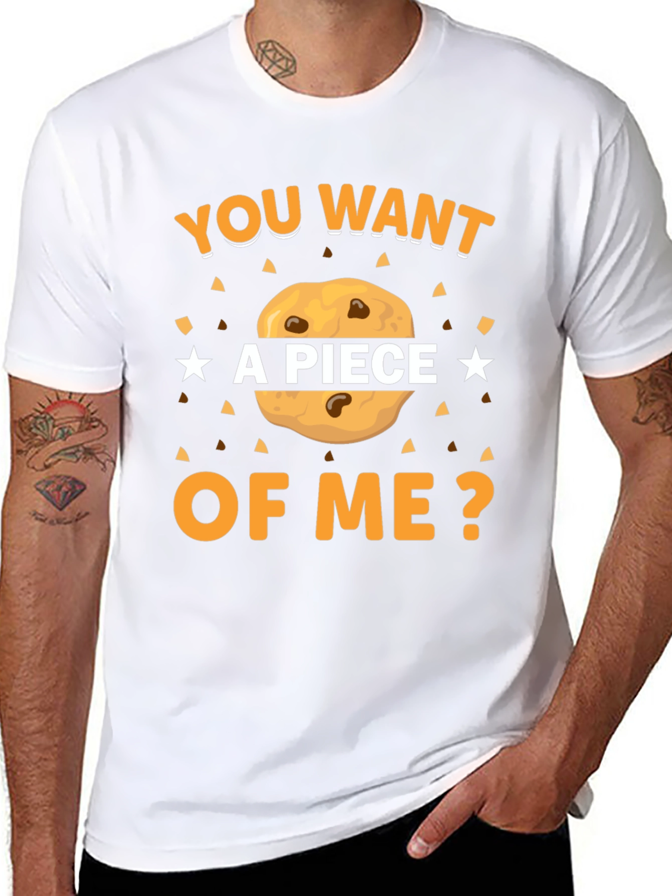 Want a Piece of Me? Cookie Graphic T-Shirt