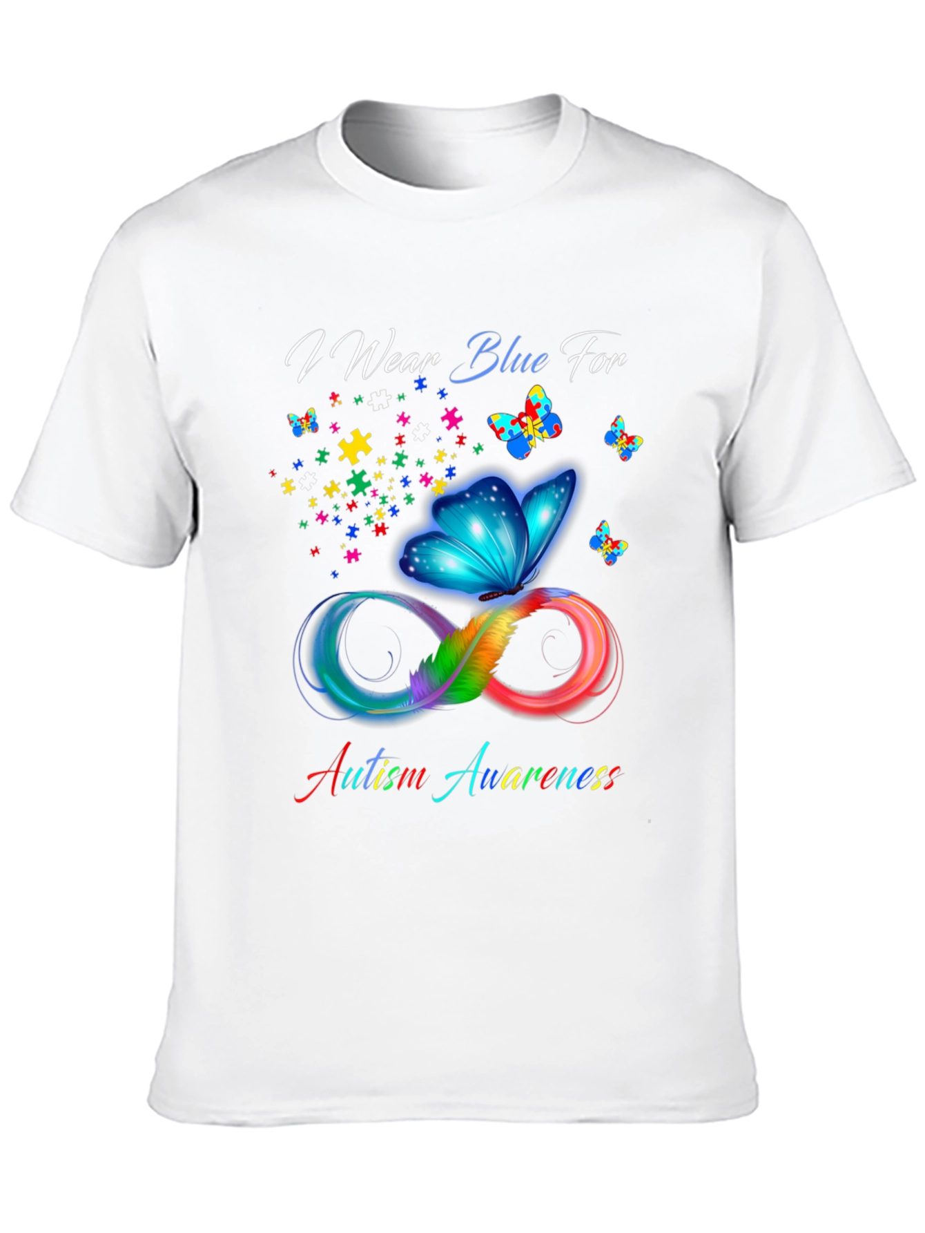Autism Awareness Butterfly T-Shirt - Show Your Support