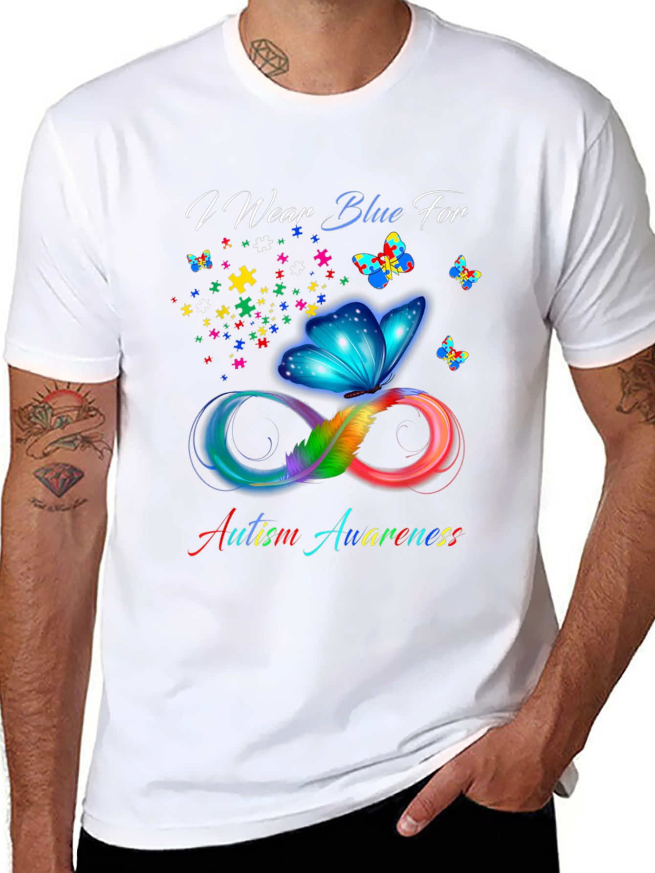 Autism Awareness Butterfly T-Shirt - Show Your Support