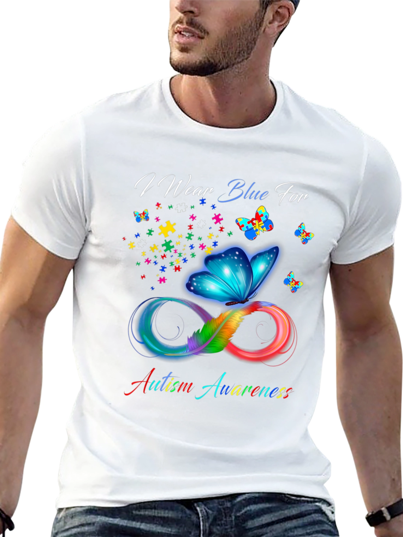 Autism Awareness Butterfly T-Shirt - Show Your Support