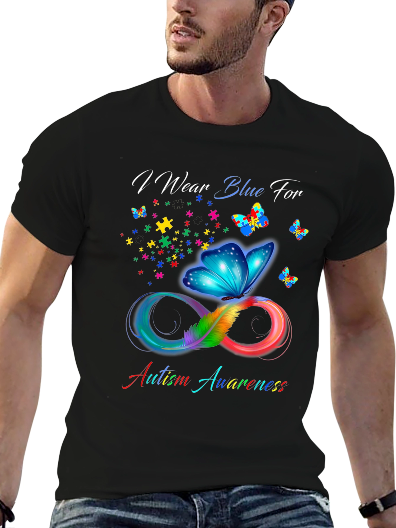 Autism Awareness Butterfly T-Shirt - Show Your Support