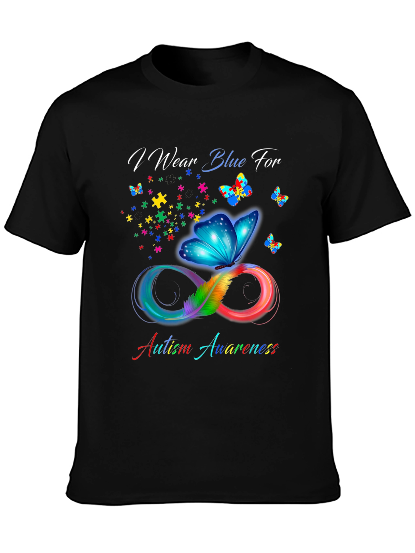 Autism Awareness Butterfly T-Shirt - Show Your Support