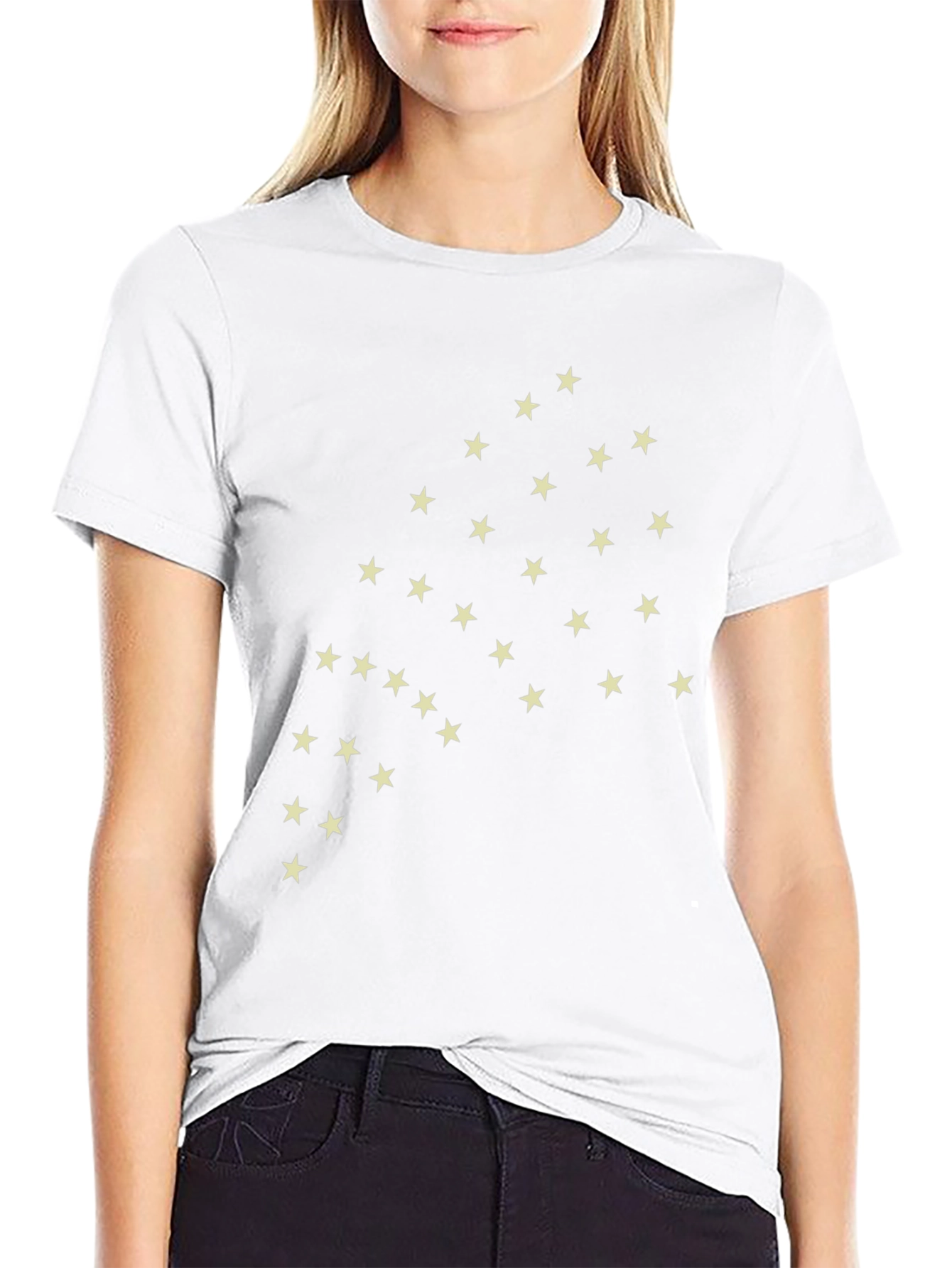Star Constellation Graphic Tee - Black