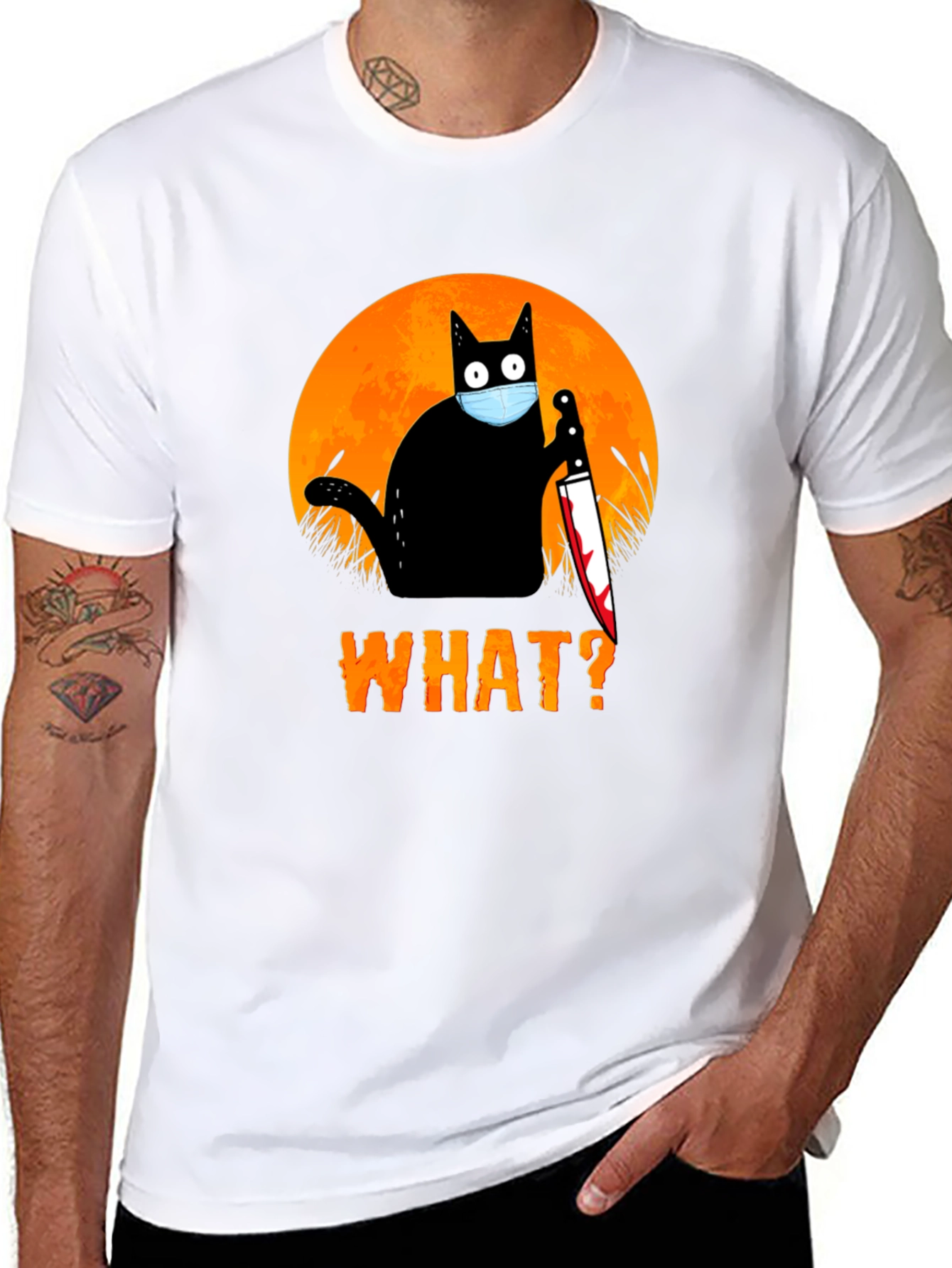 Funny Halloween Cat T-Shirt