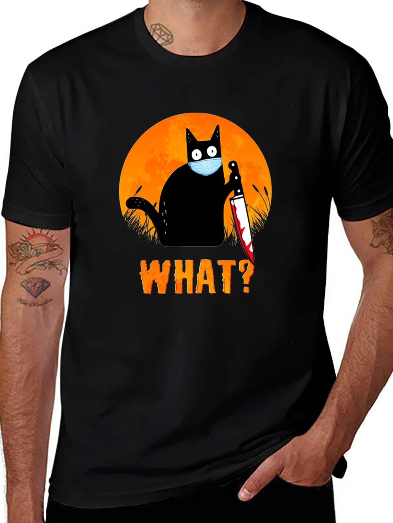 Funny Halloween Cat T-Shirt