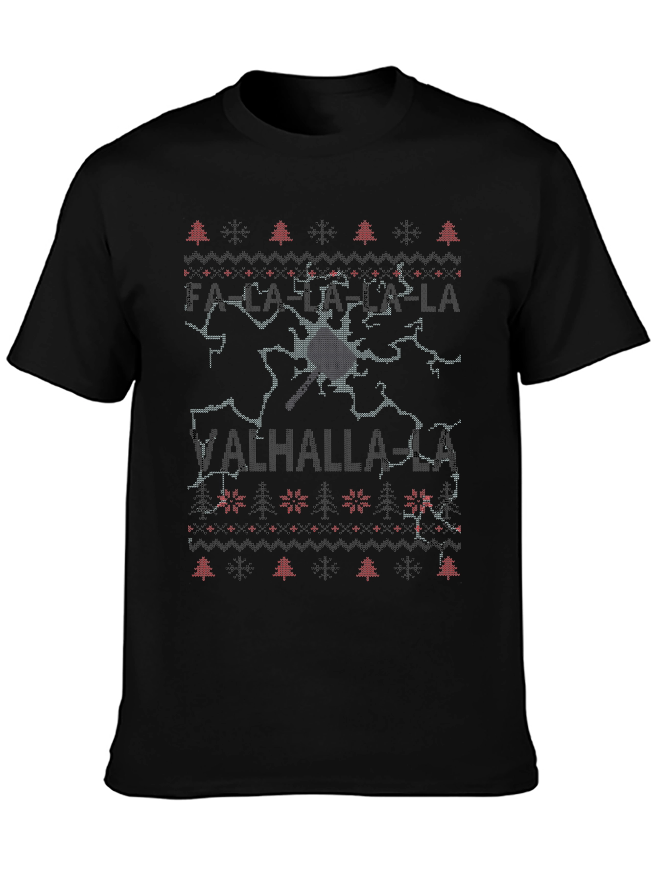 Fa La La Valhalla Christmas Sweater T-Shirt