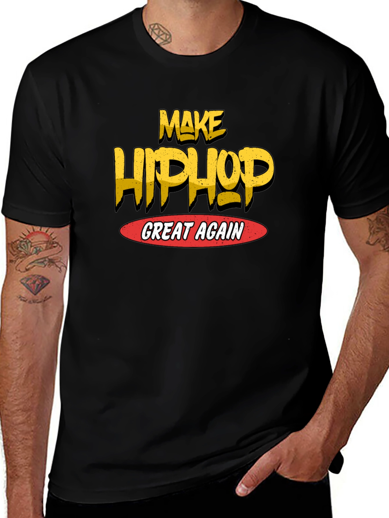 Make Hip Hop Great Again Black T-Shirt